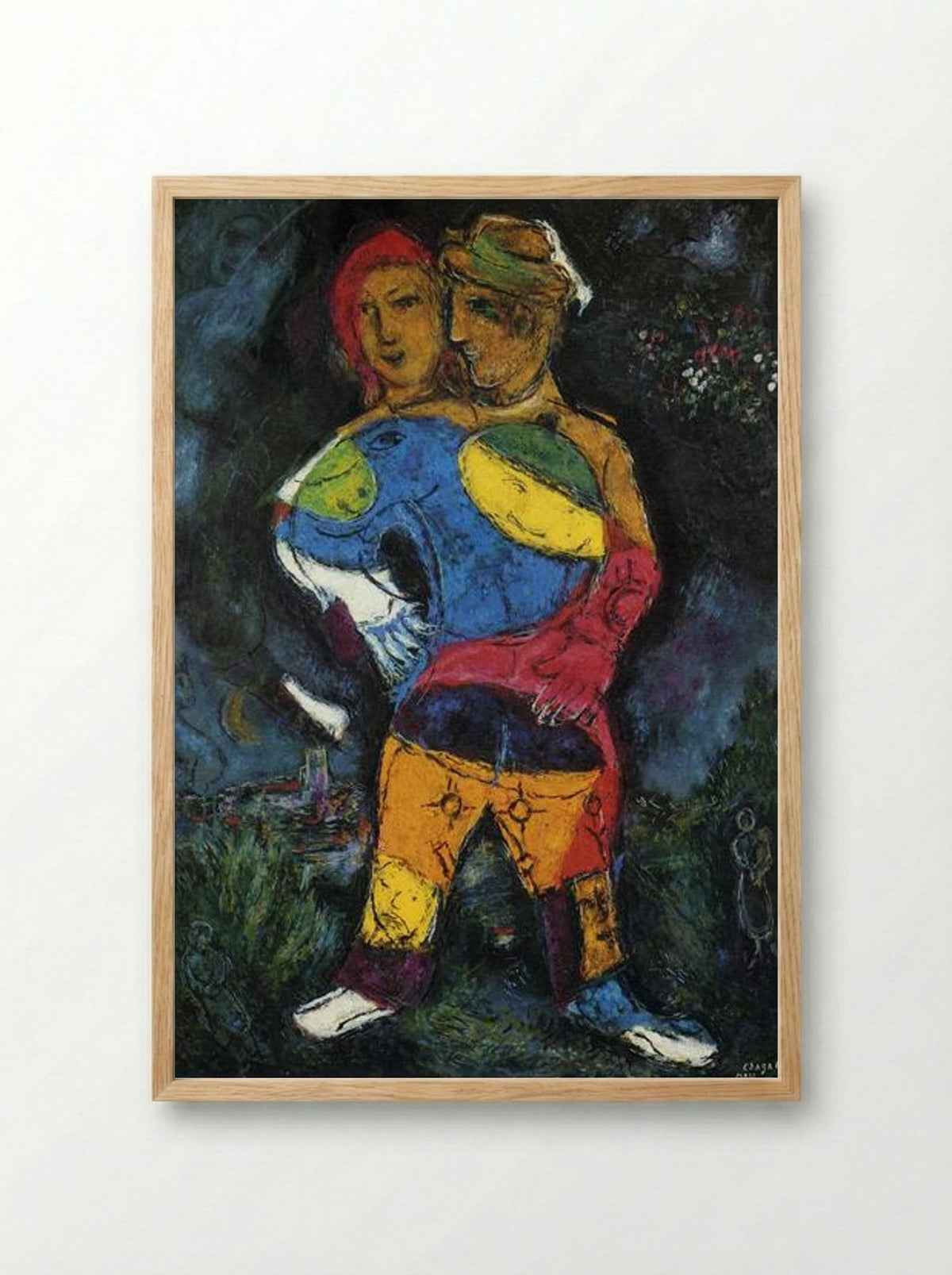 The Walk - Marc Chagall - Framed Print Wood