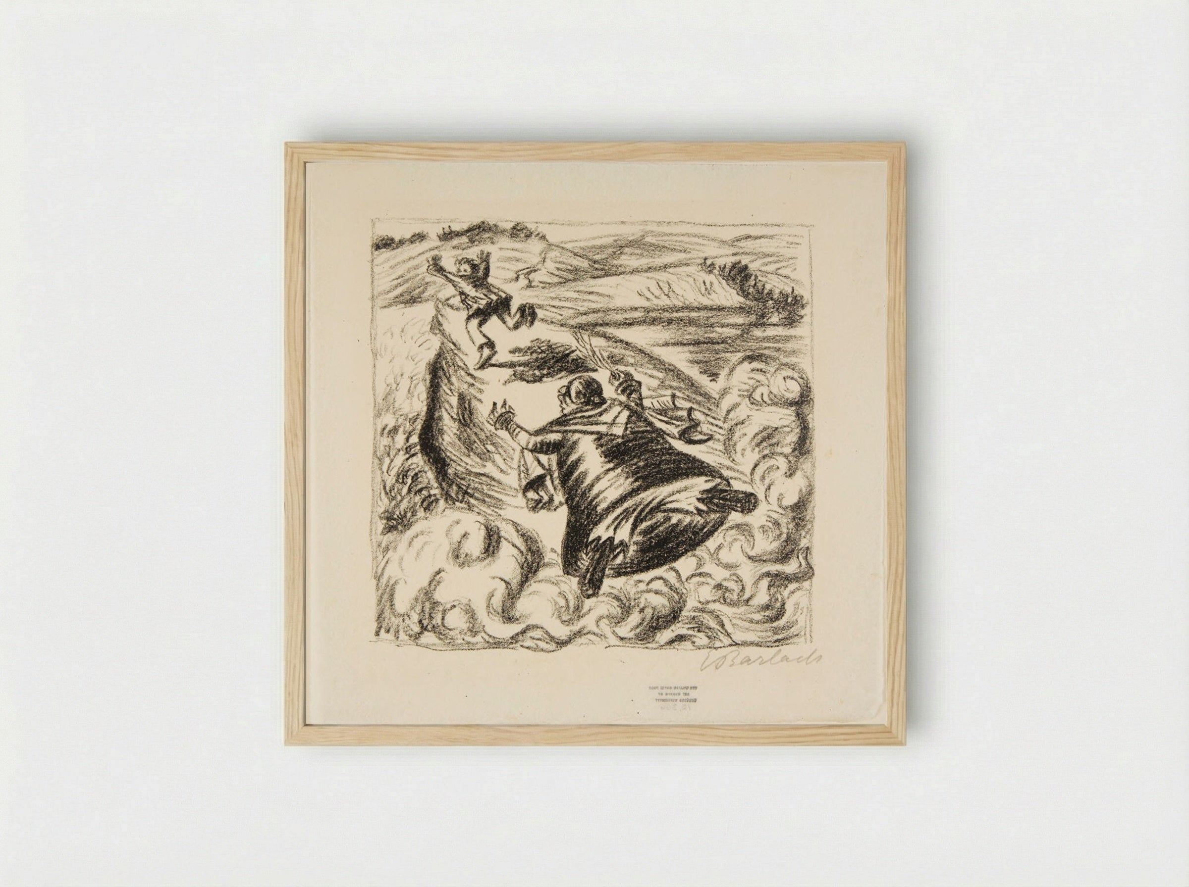 The Walking Bell - Ernst Barlach - Framed Print Wood