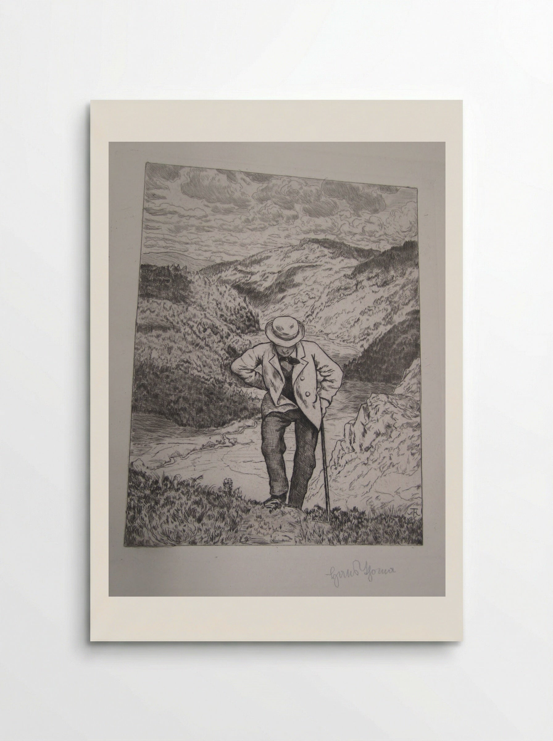 The Wanderer - Hans Thoma - Poster
