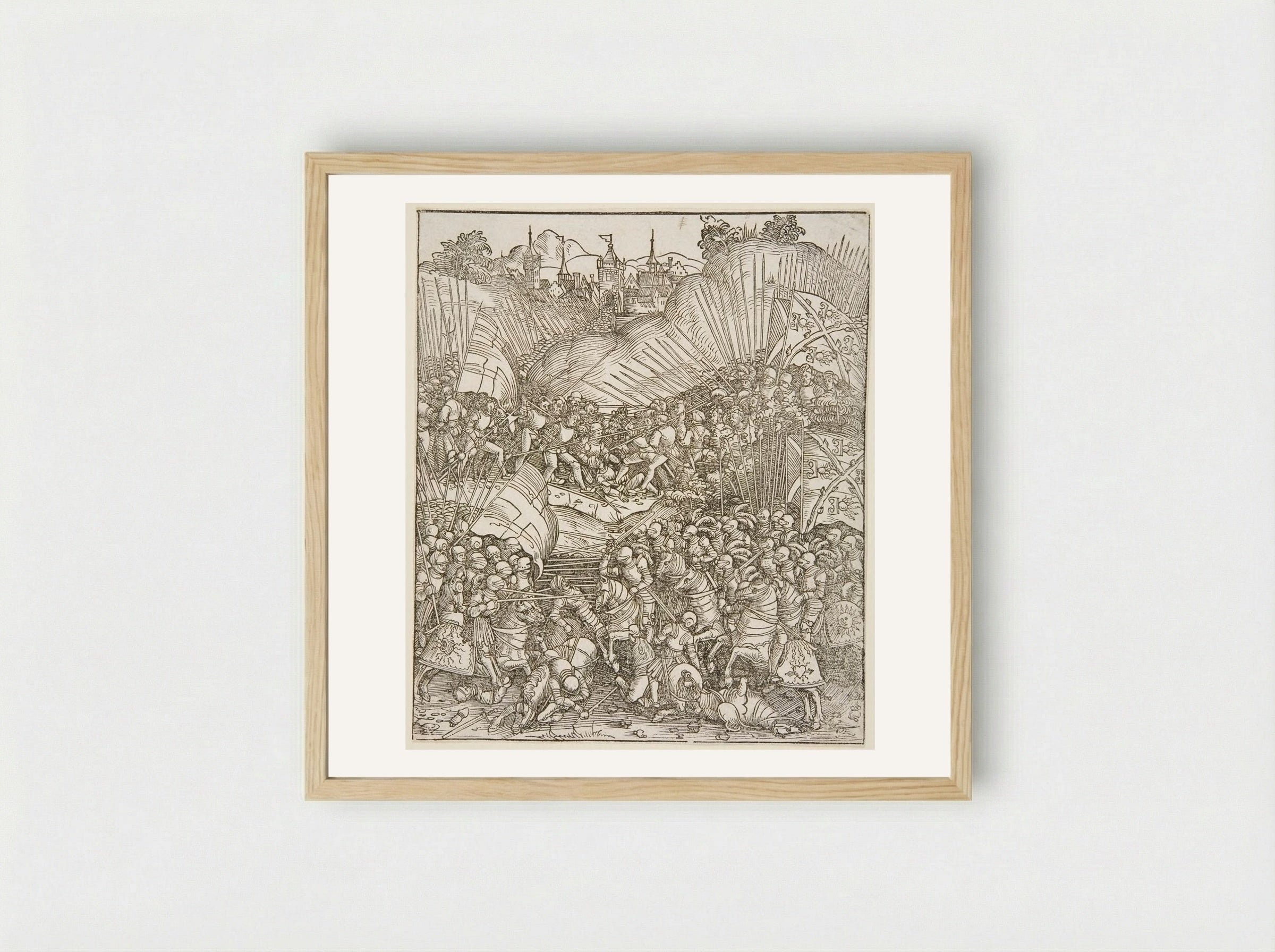 The War with Liège - Wolf Traut - Framed Print Wood