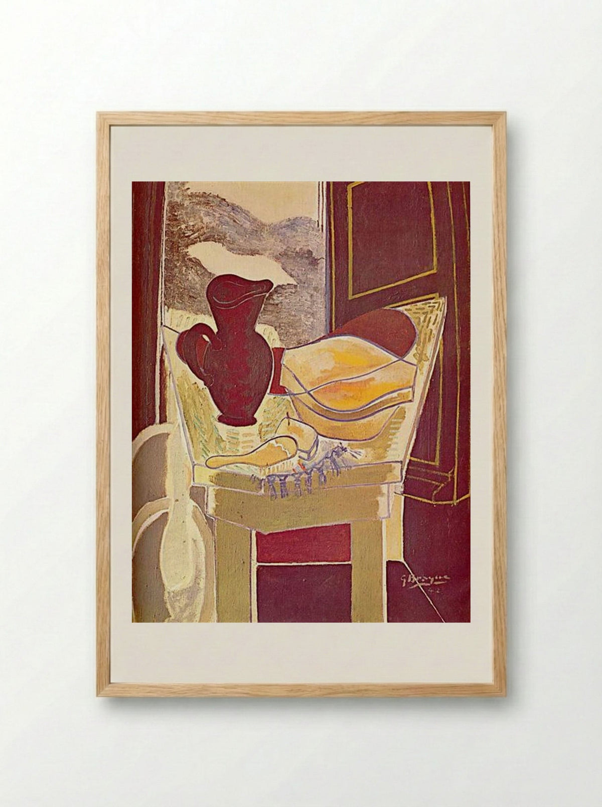 The Wash Stand - Georges Braque - Framed Print Wood