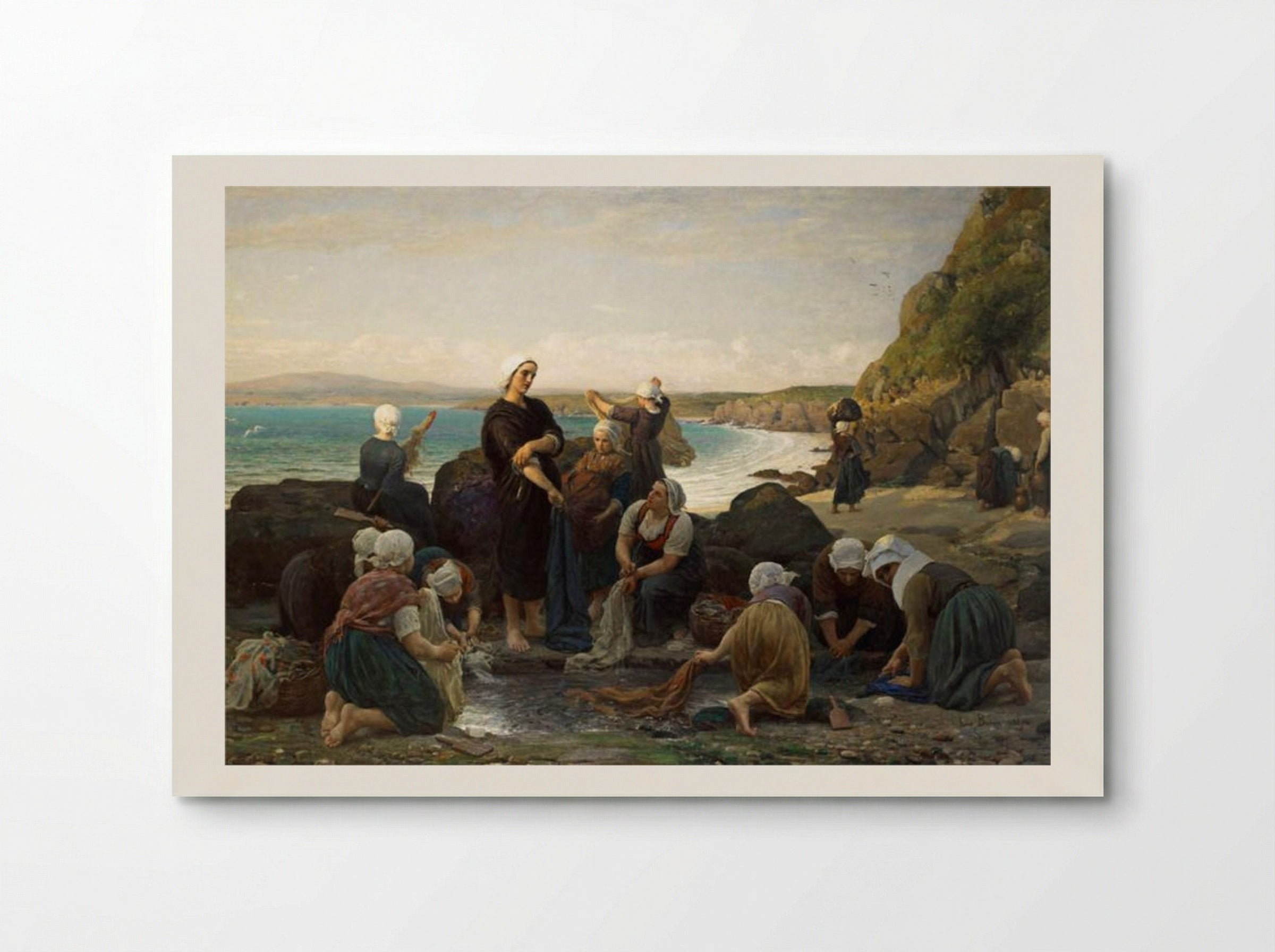 The Washerwomen of the Breton Coast - Jules Breton - Poster
