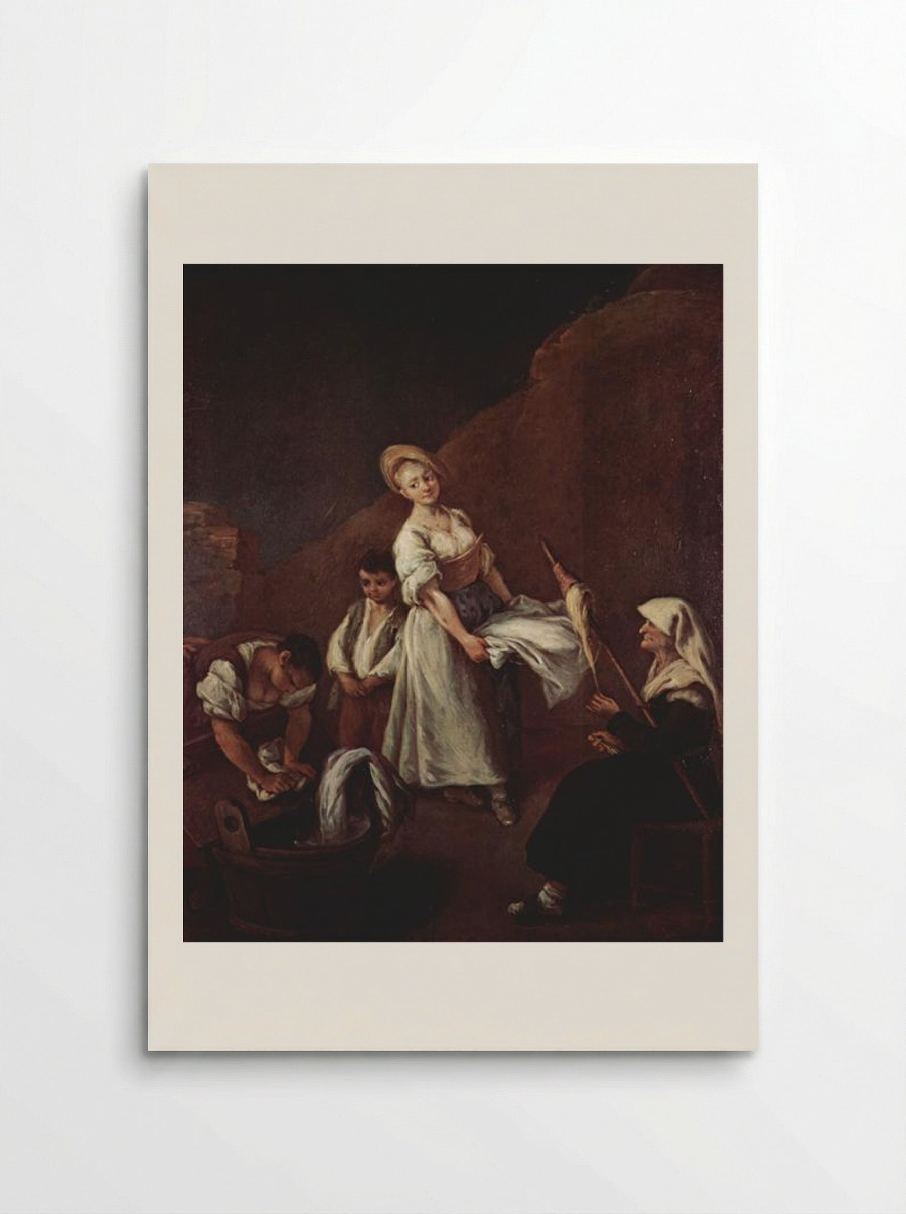 The Washerwomen - Pietro Longhi - Poster
