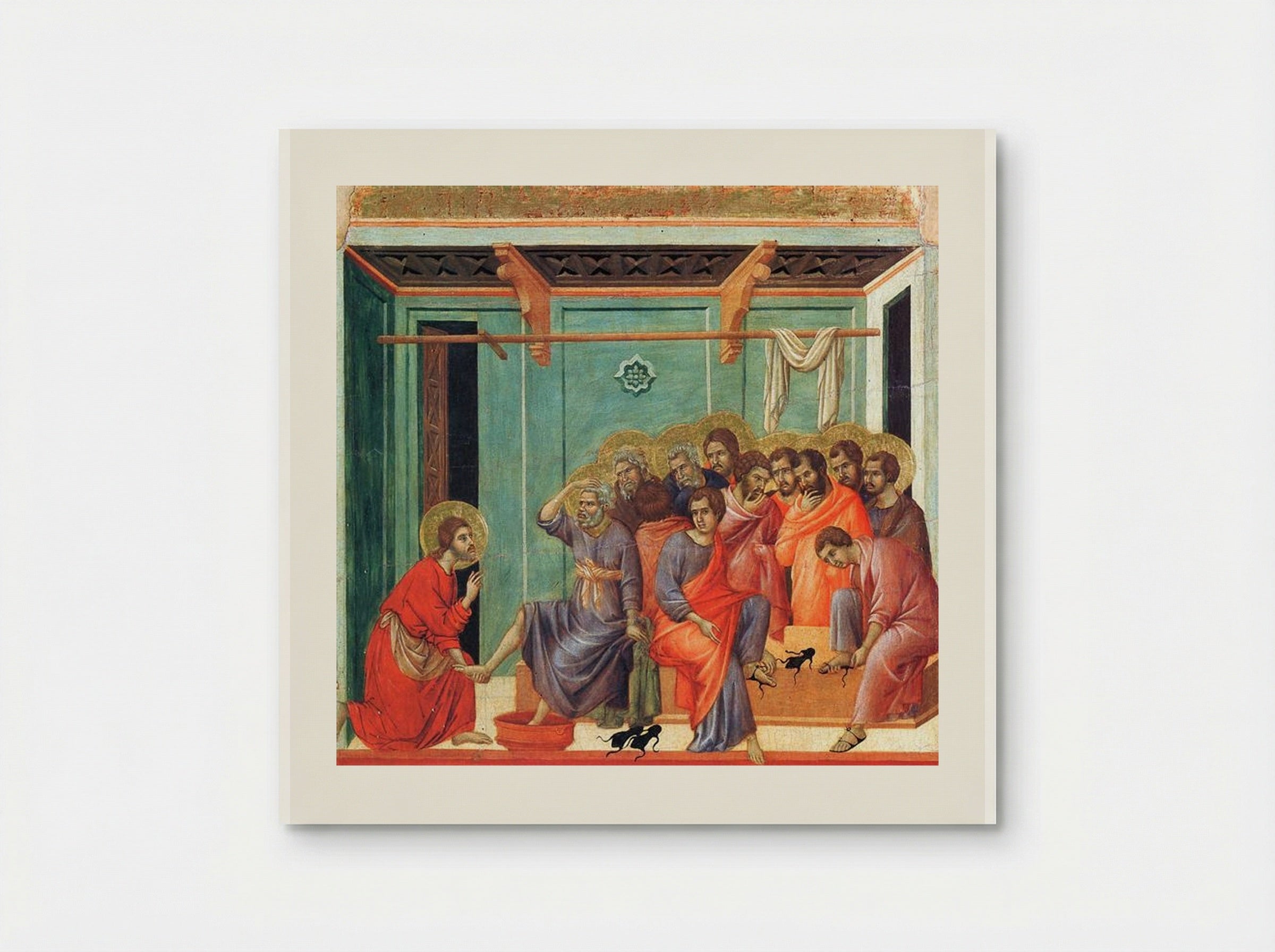 The Washing of the Feet - Duccio di Buoninsegna - Poster