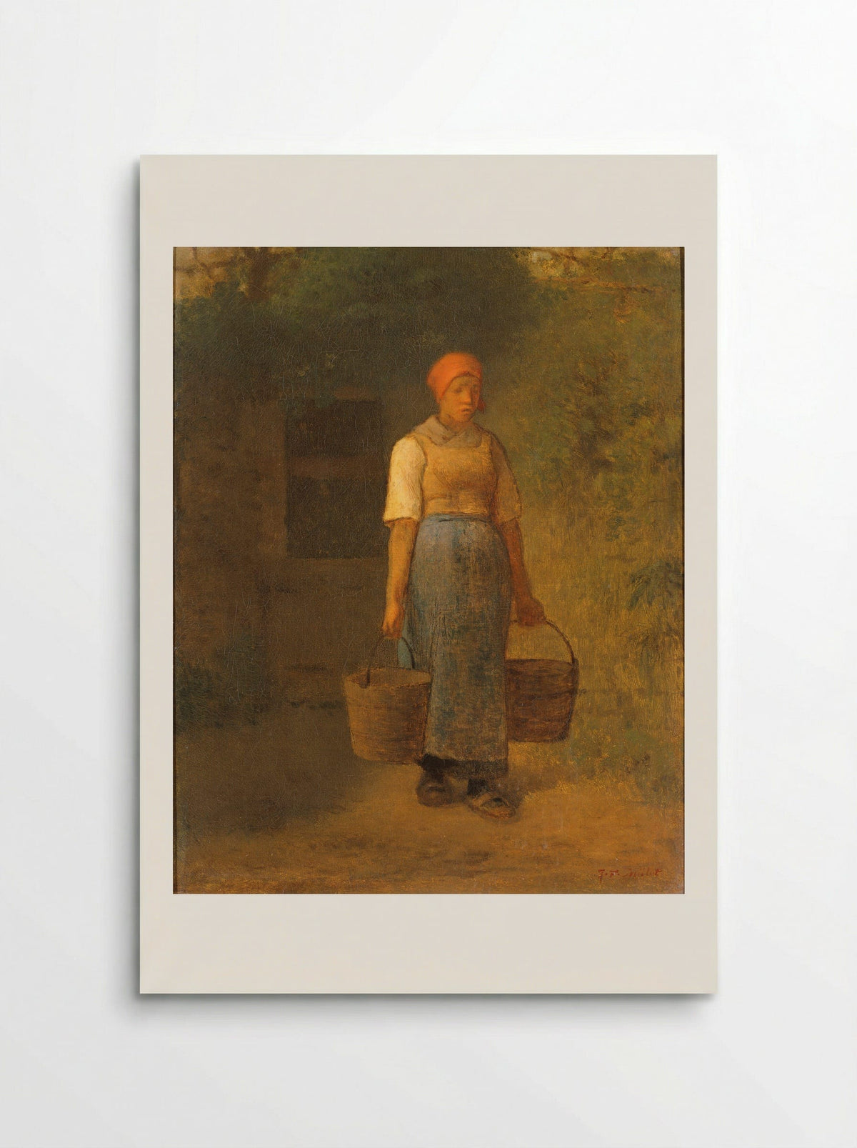The Water Carrier - Jean-François Millet - Poster