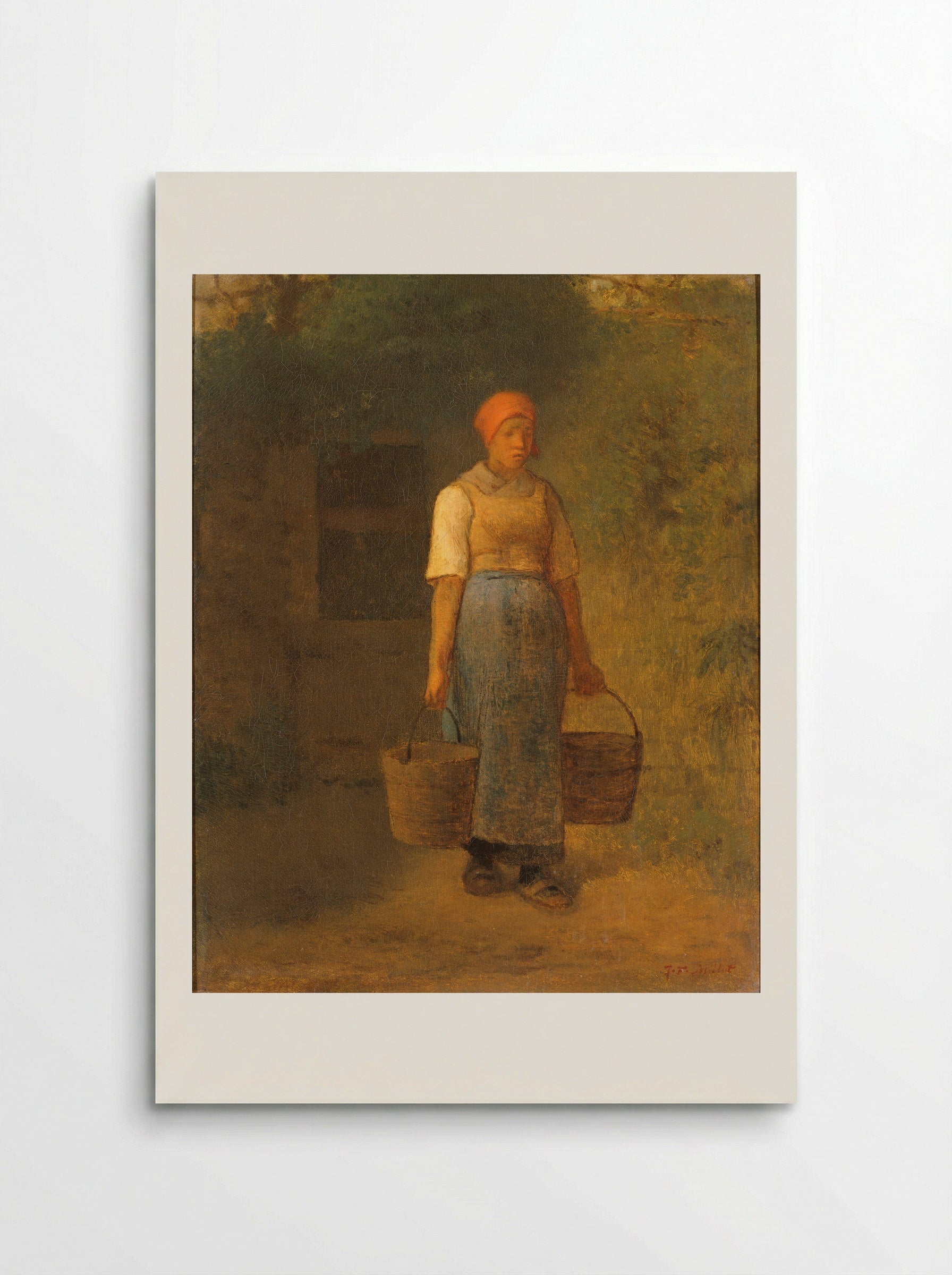 The Water Carrier - Jean-François Millet - Poster