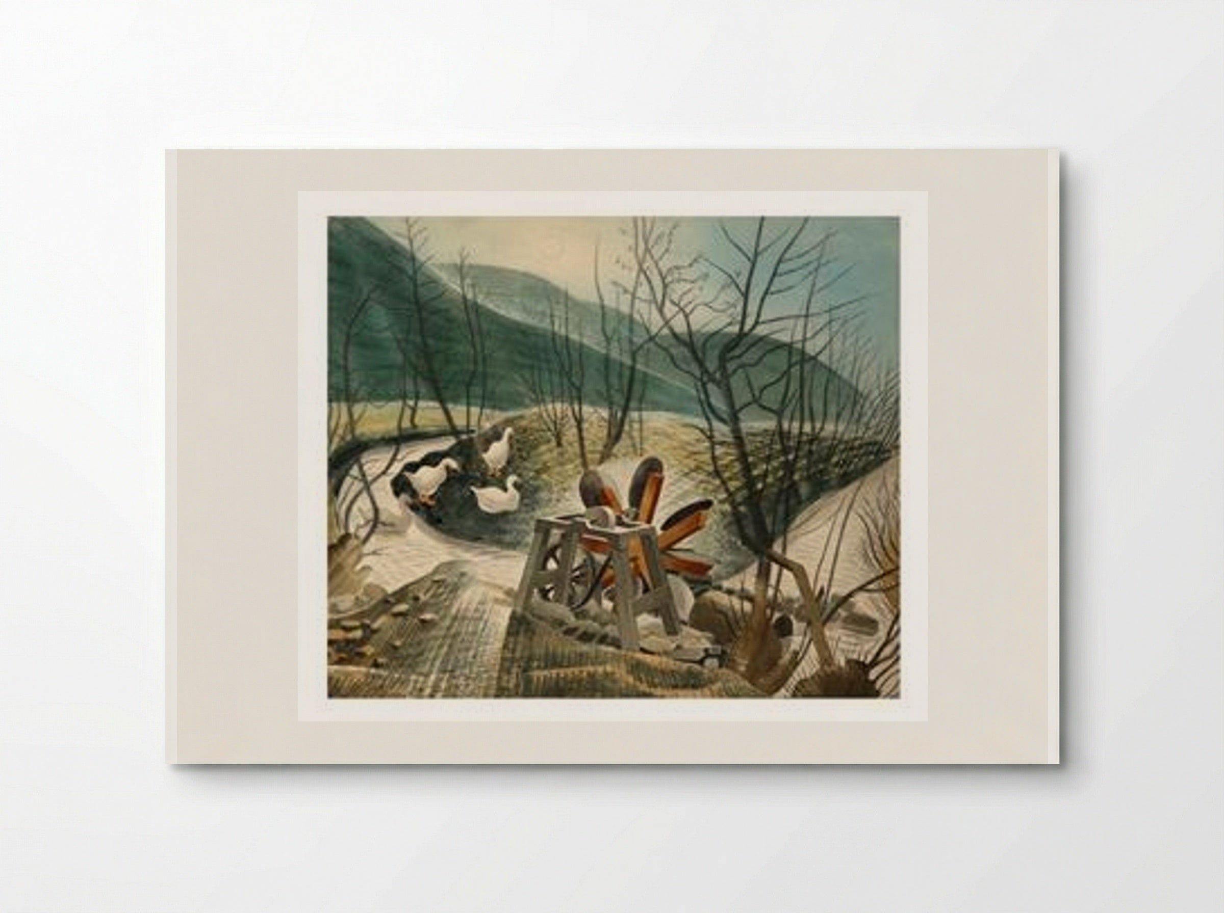 The Water Wheel - Eric Ravilious - Poster