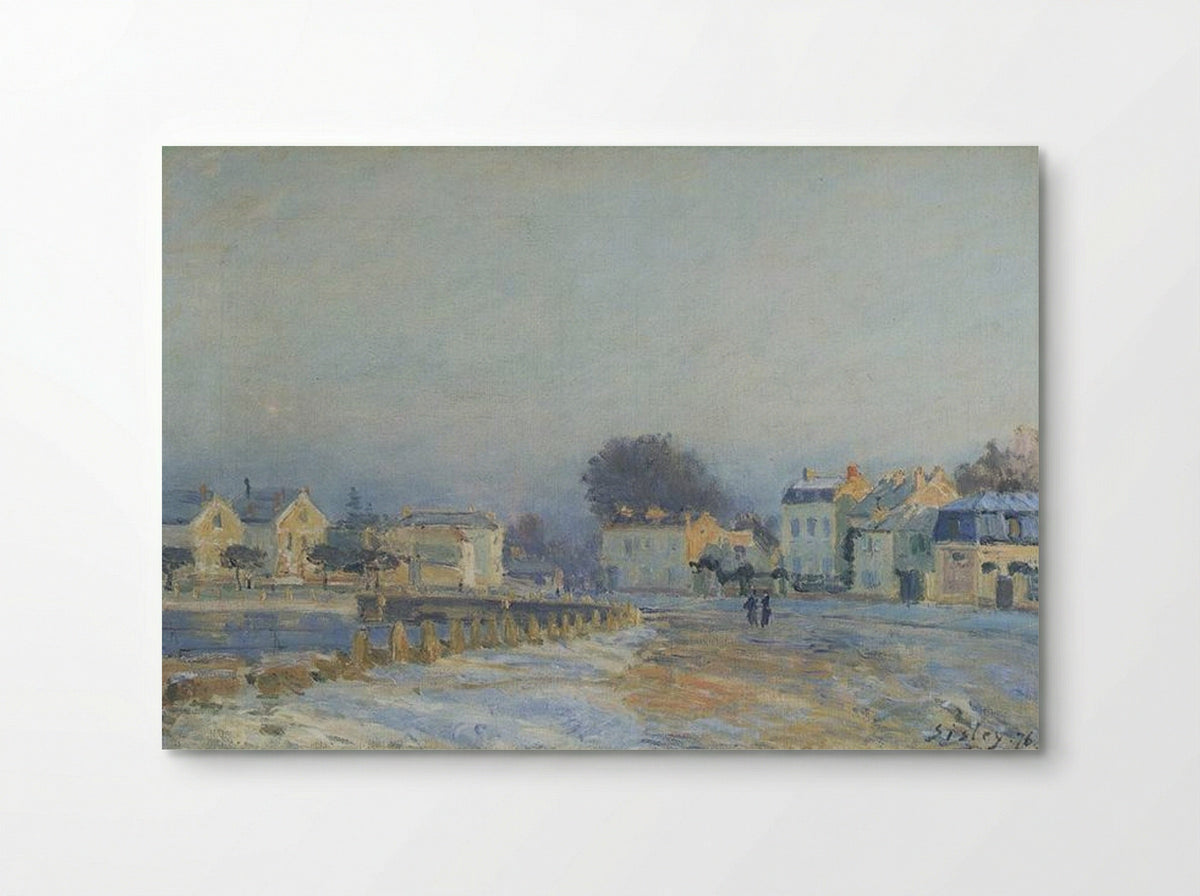 The Watering Place at Marly-le-Roi, Hoarfrost - Alfred Sisley - Poster