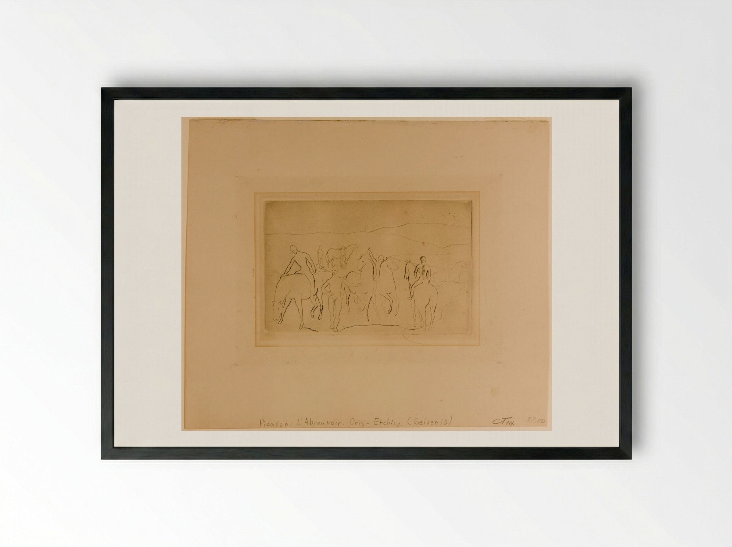 The Watering-Place - Pablo Picasso - Framed Print Black