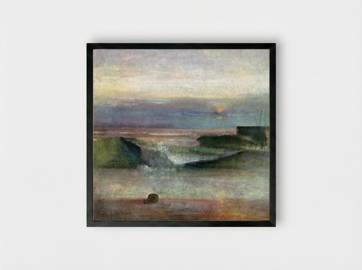 The Wave - Victor Pasmore - Framed Print Black