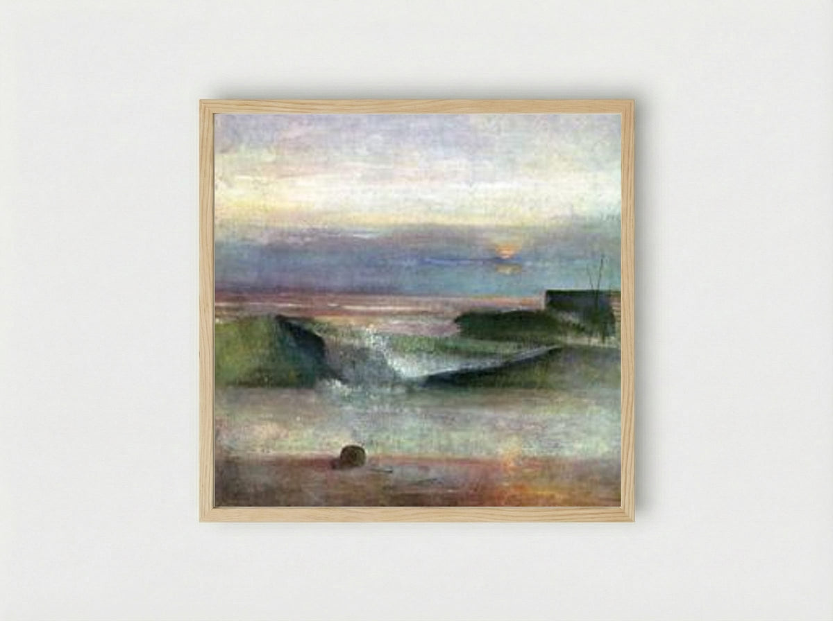 The Wave - Victor Pasmore - Framed Print Wood