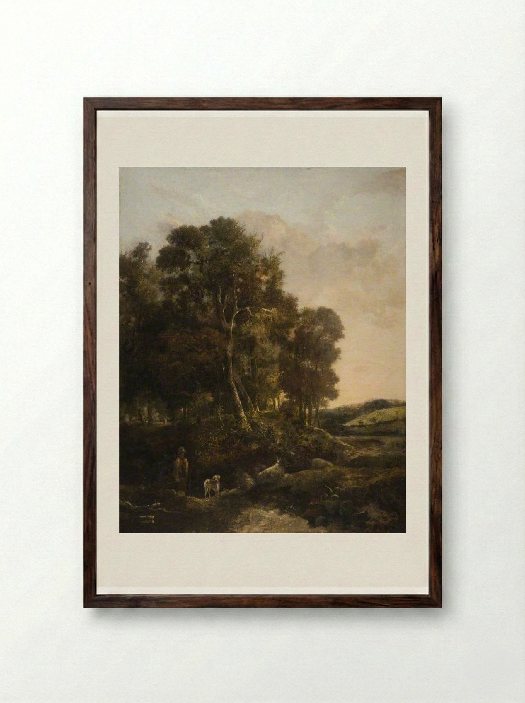 The Way through the Wood - John Crome - Framed Print Dark Wood