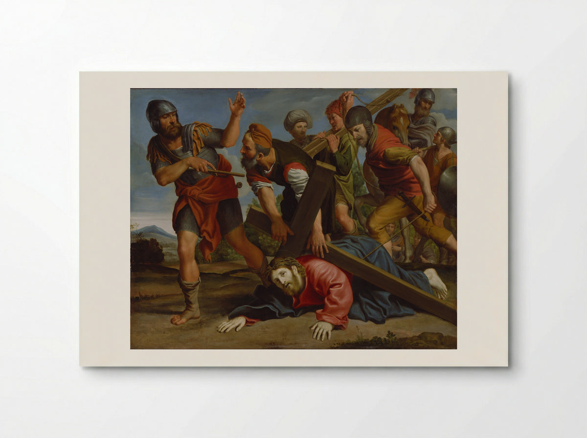 The Way to Calvary - Domenichino - Poster