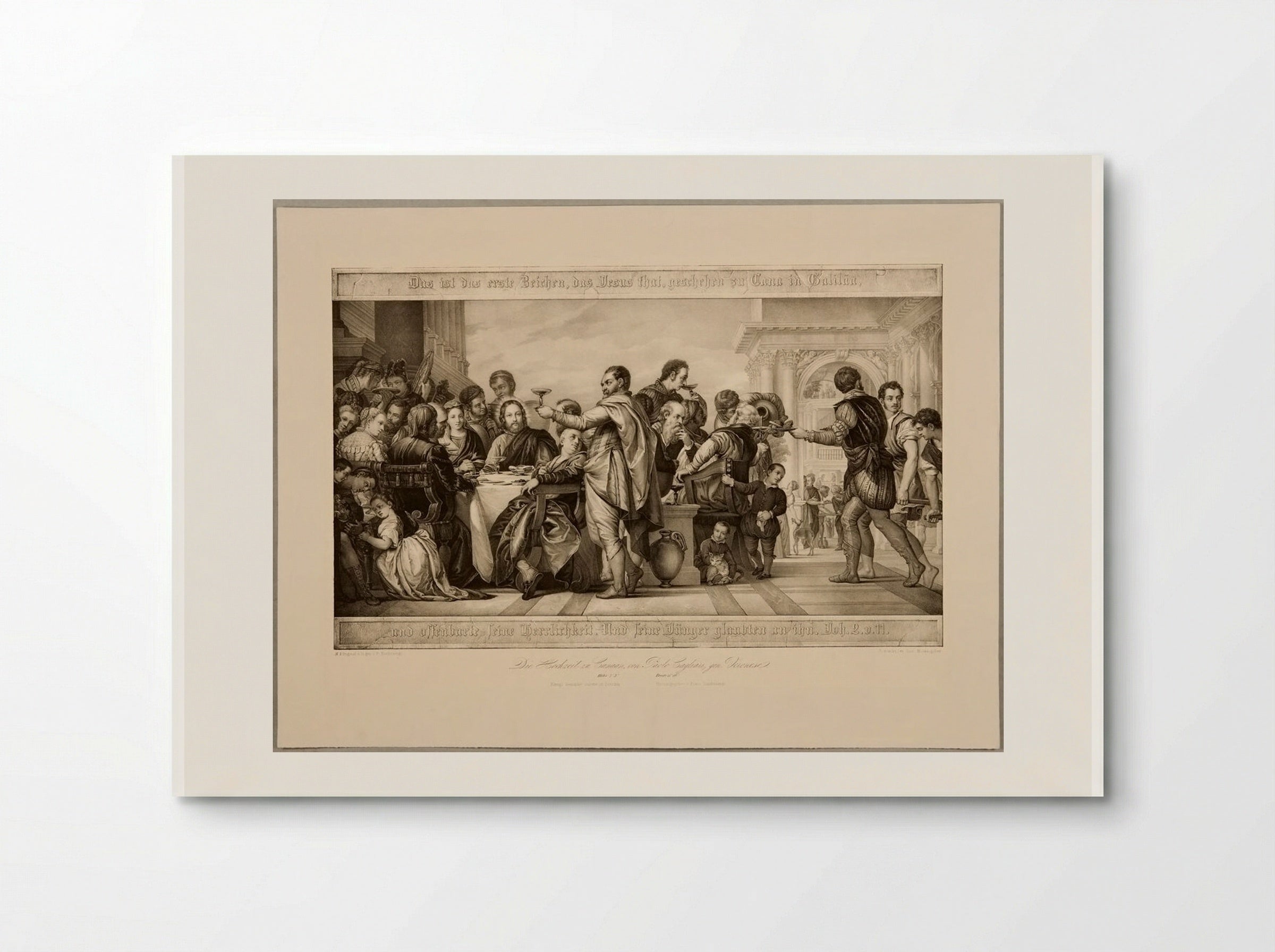 The Wedding Feast at Cana - Franz Hanfstaengl - Poster