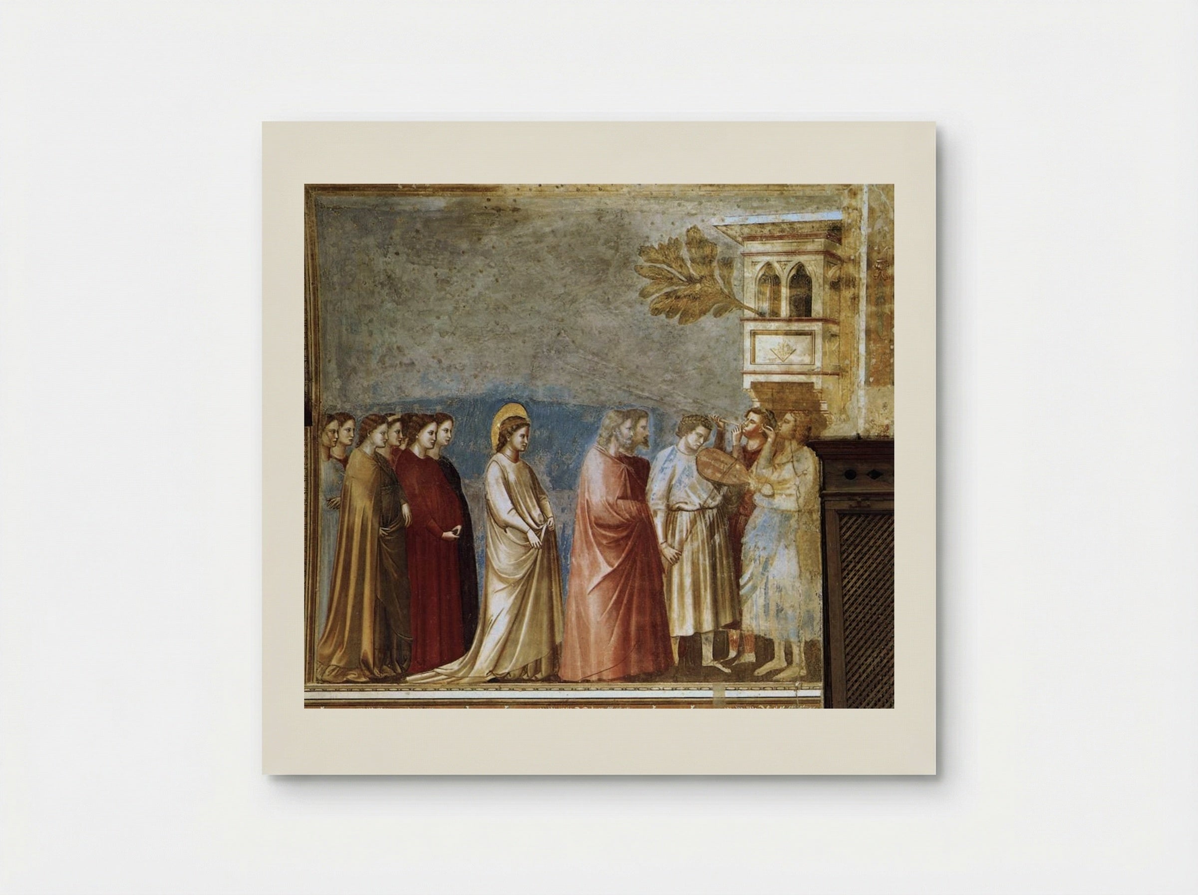 The Wedding Procession of the Virgin - Giotto di Bondone - Poster