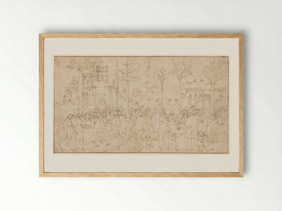 The Wedding of Jacob and Rachel - Andrea Boscoli - Framed Print Wood