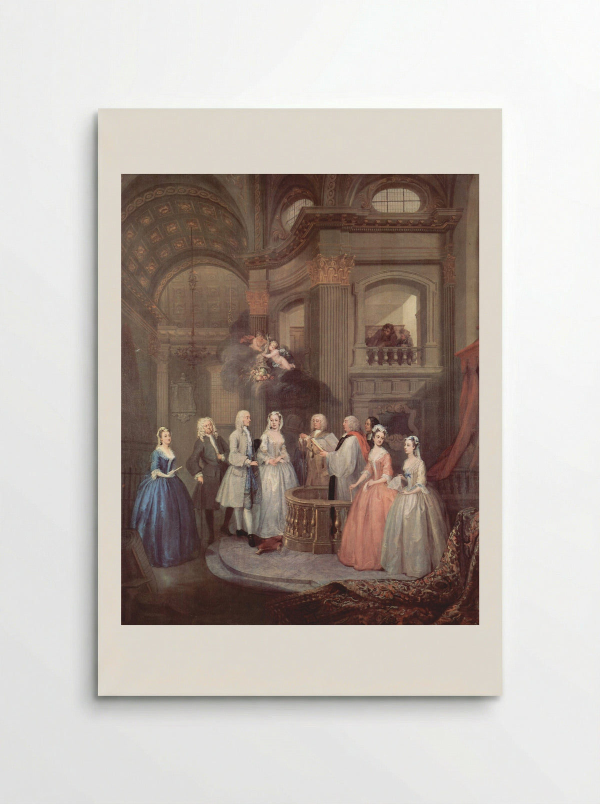 The Wedding of Stephen Beckingham and Mary Cox - William Hogarth - Poster