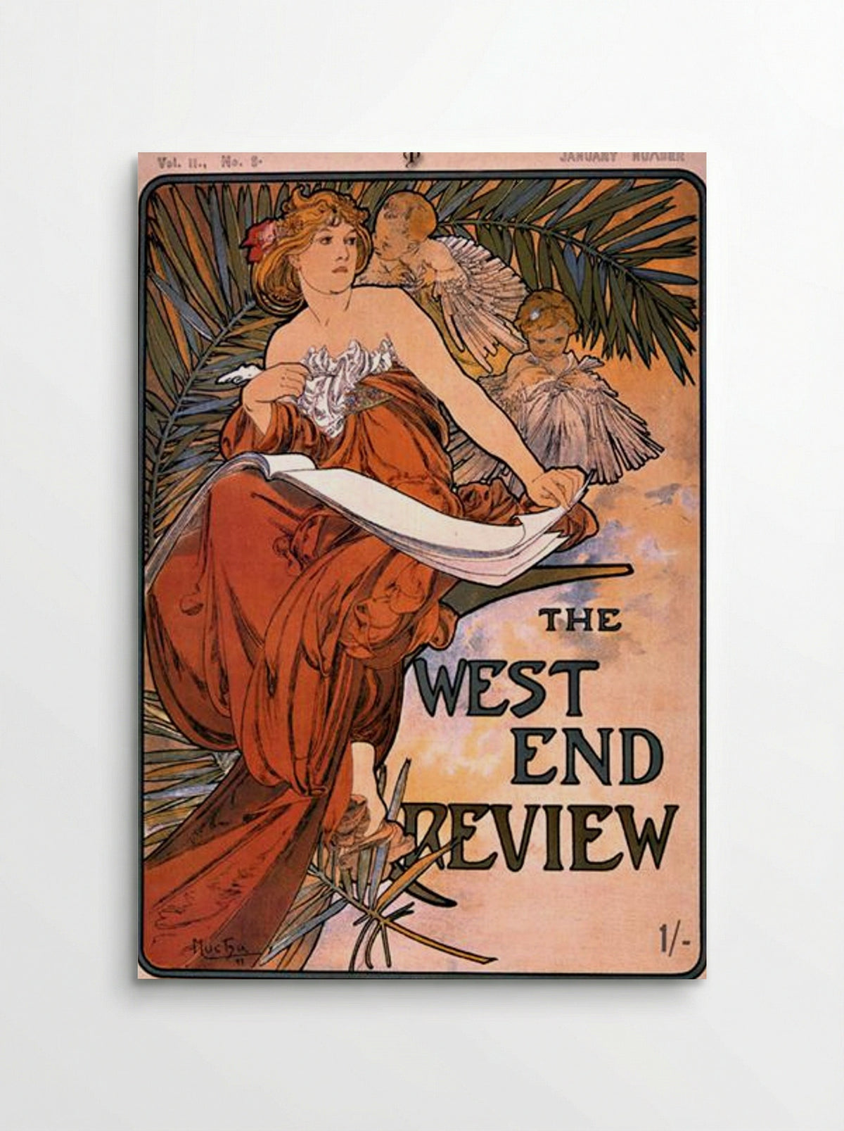 The West End Review - Alphonse Mucha - Poster