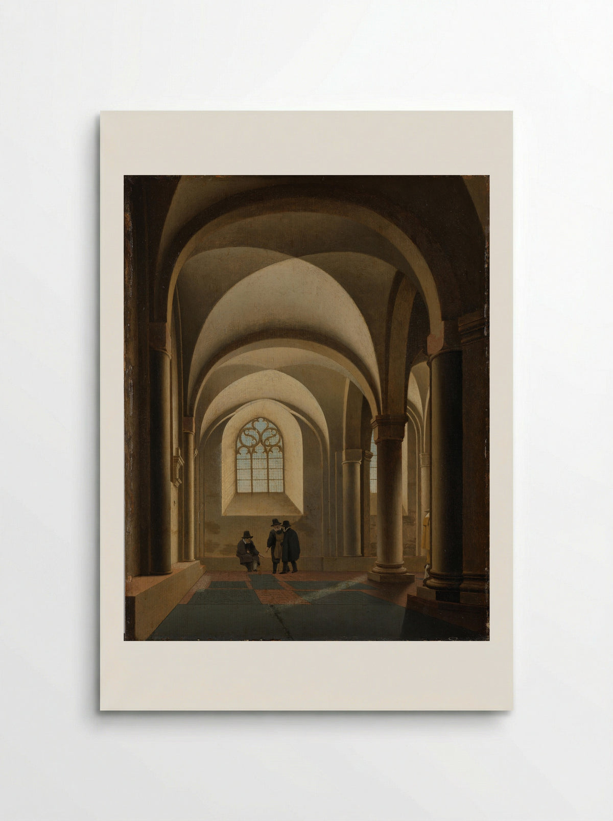 The Western Bays of the Southern Aisle of the Mariakerk in Utrecht - Pieter Jansz Saenredam - Poster
