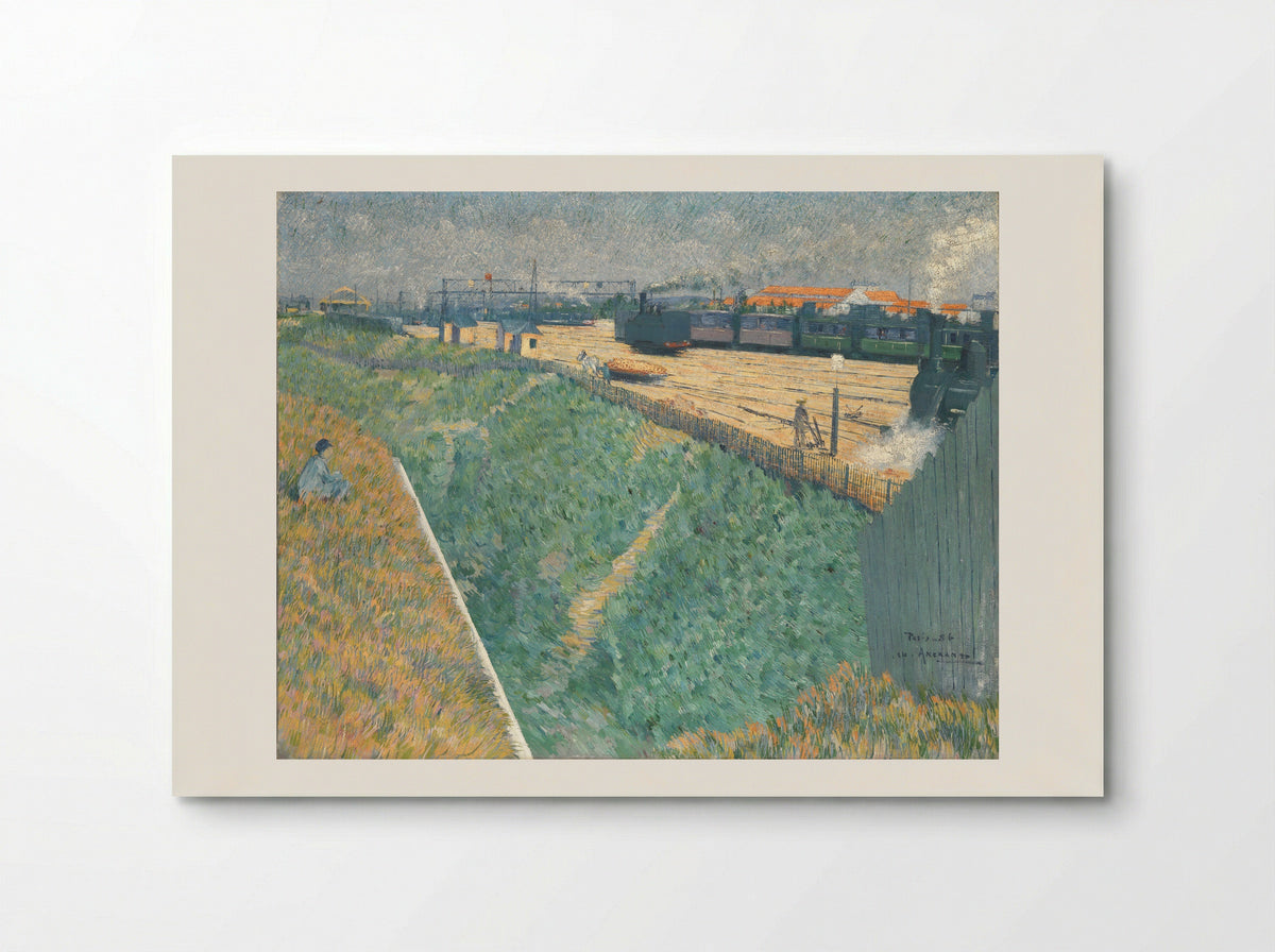 The Western Railway at its Exit from Paris - Charles Angrand - Poster