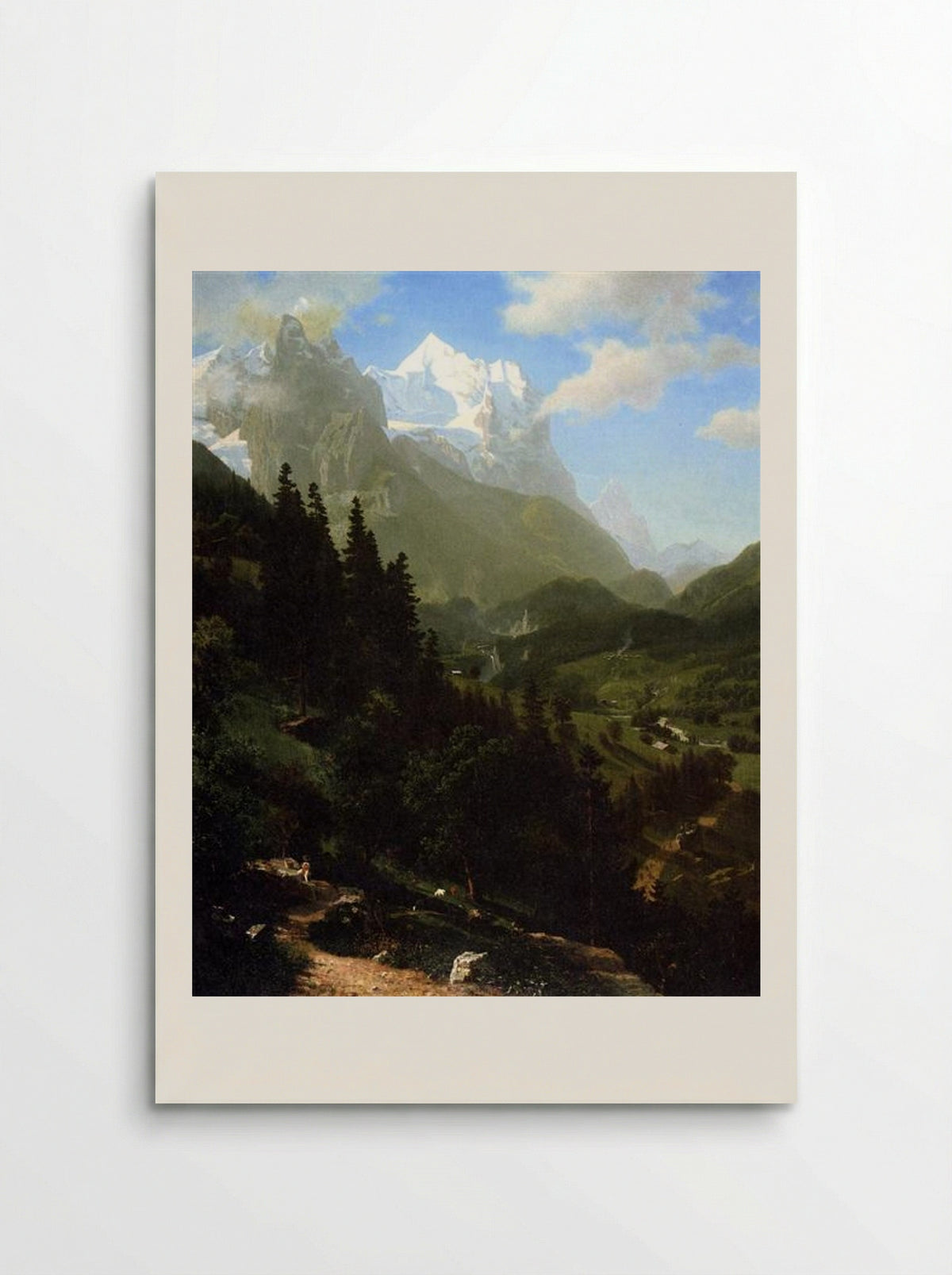 The Wetterhorn - Albert Bierstadt - Poster