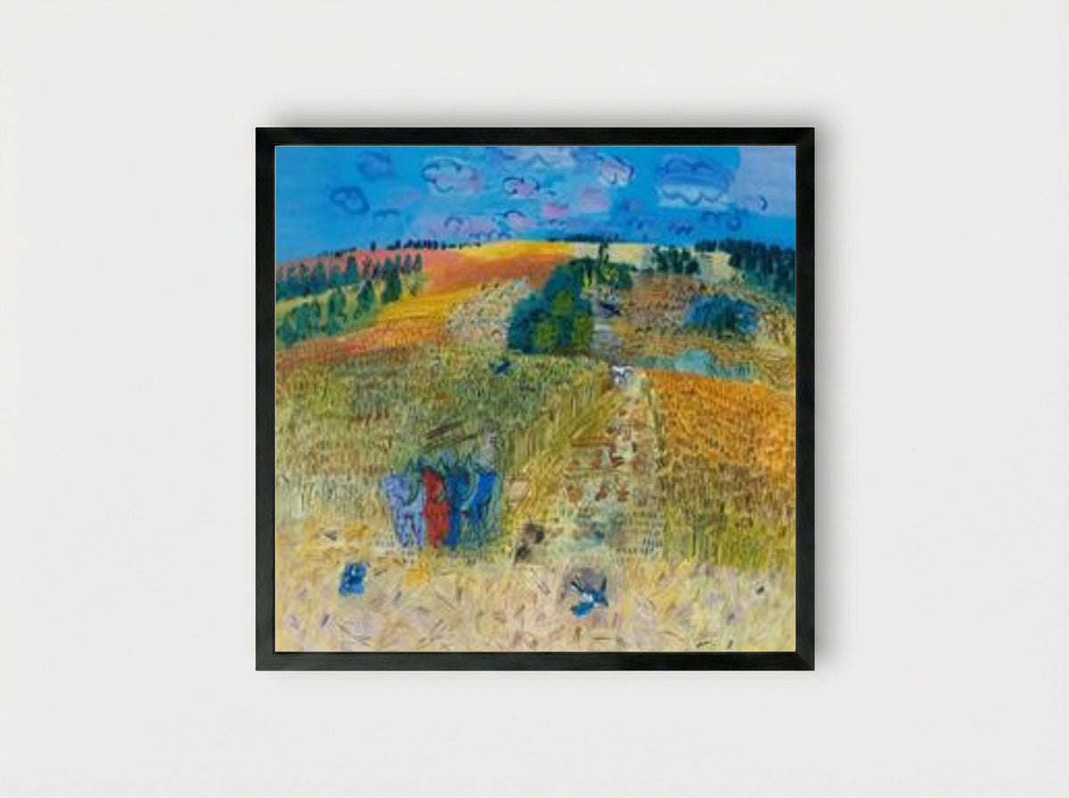 The Wheat Field - Raoul Dufy - Framed Print Black