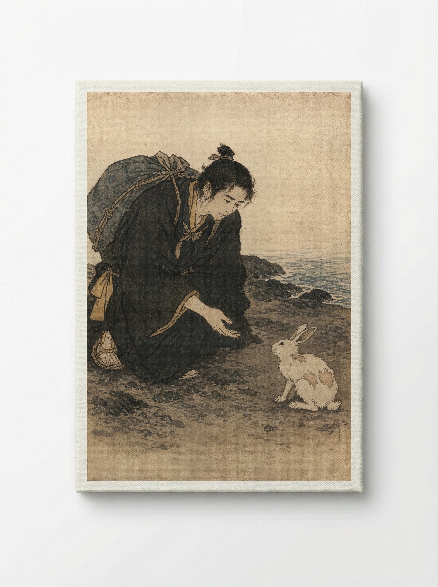The White Hare of Inaba: The One Who Stopped - Canvas