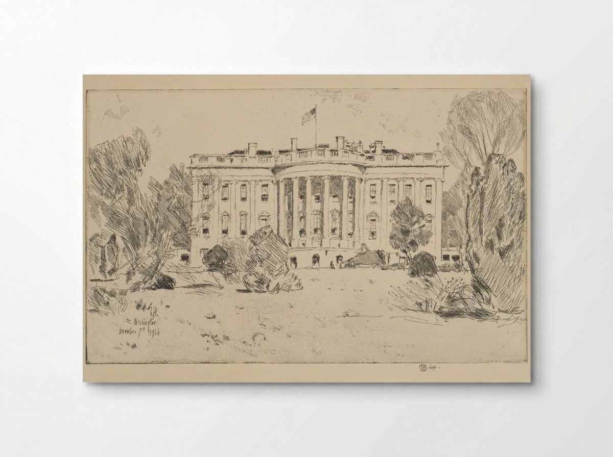 The White House - Childe Hassam - Poster
