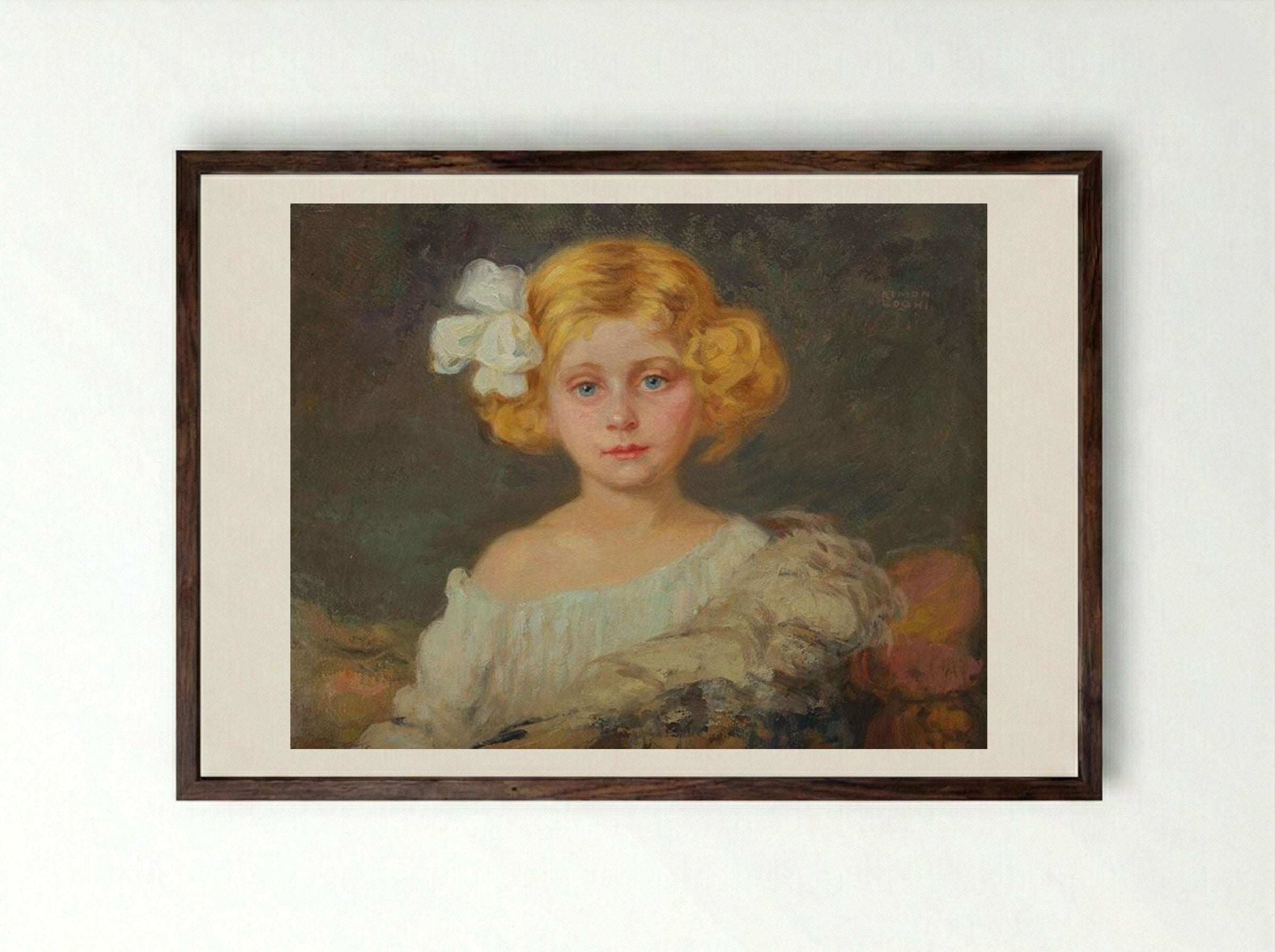 The White Knot - Kimon Loghi - Framed Print Dark Wood