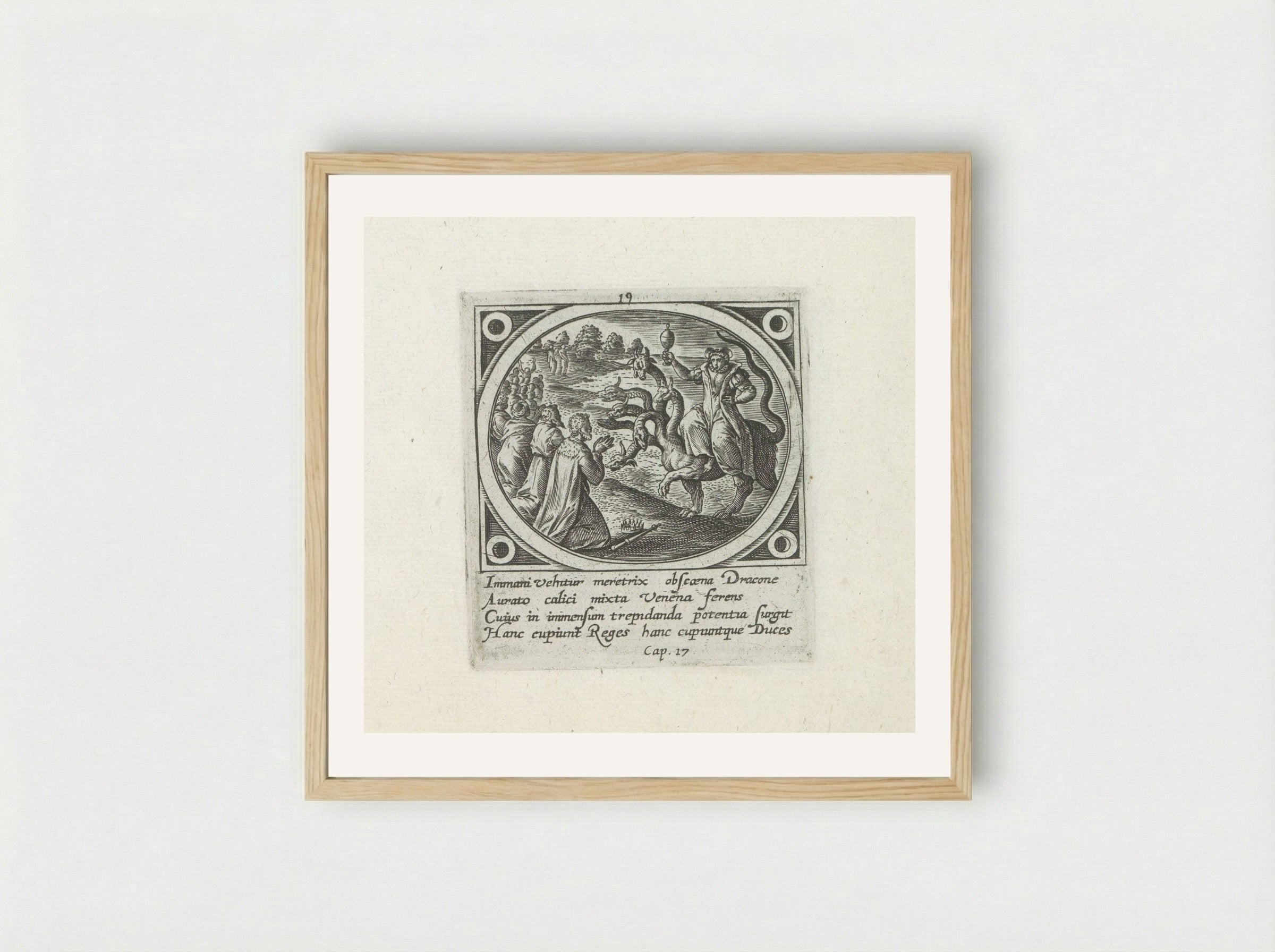 The Whore of Babylon - Gerard de Jode - Framed Print Wood