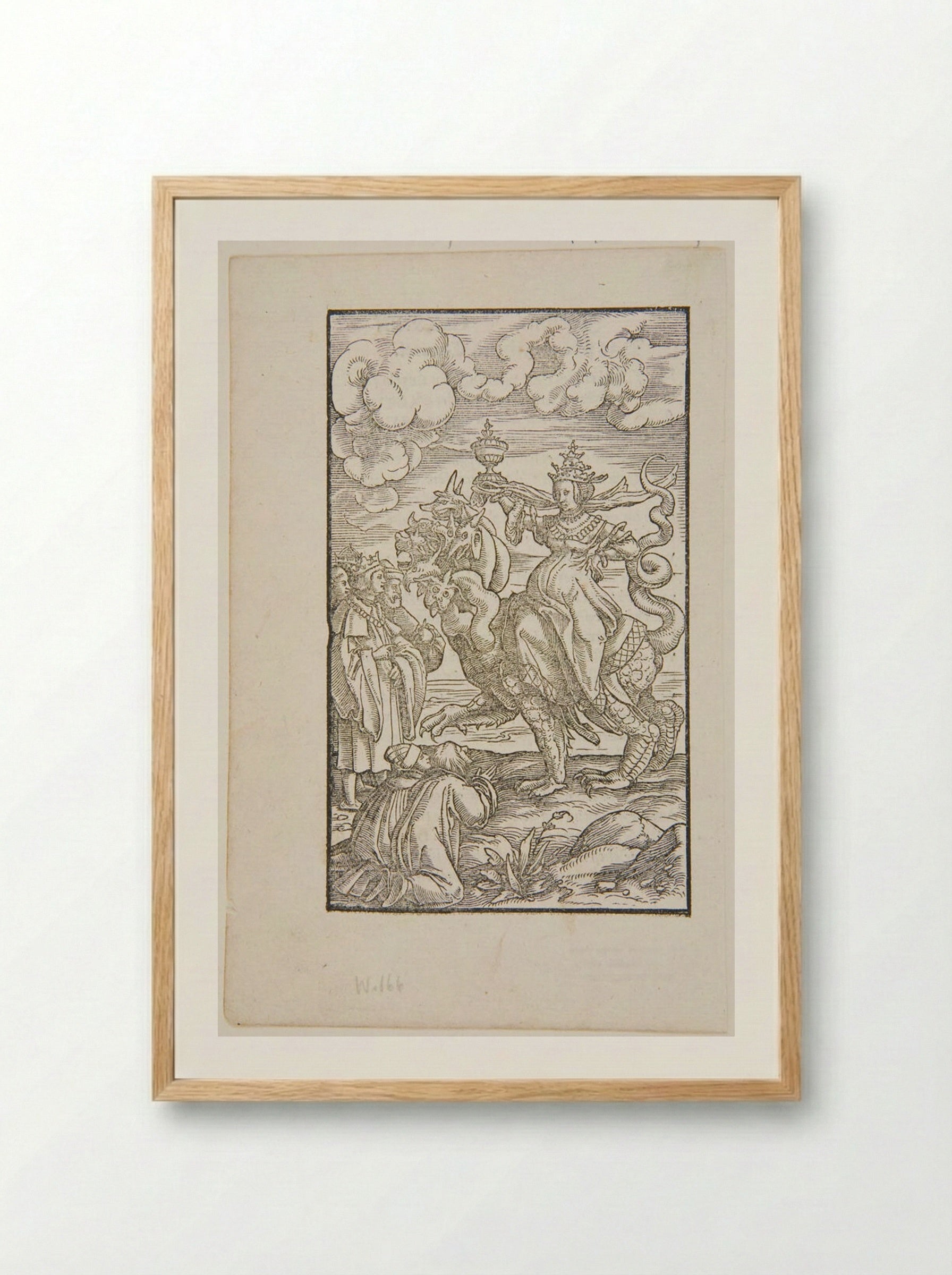 The Whore of Babylon - Hans Holbein the Younger - Framed Print Wood