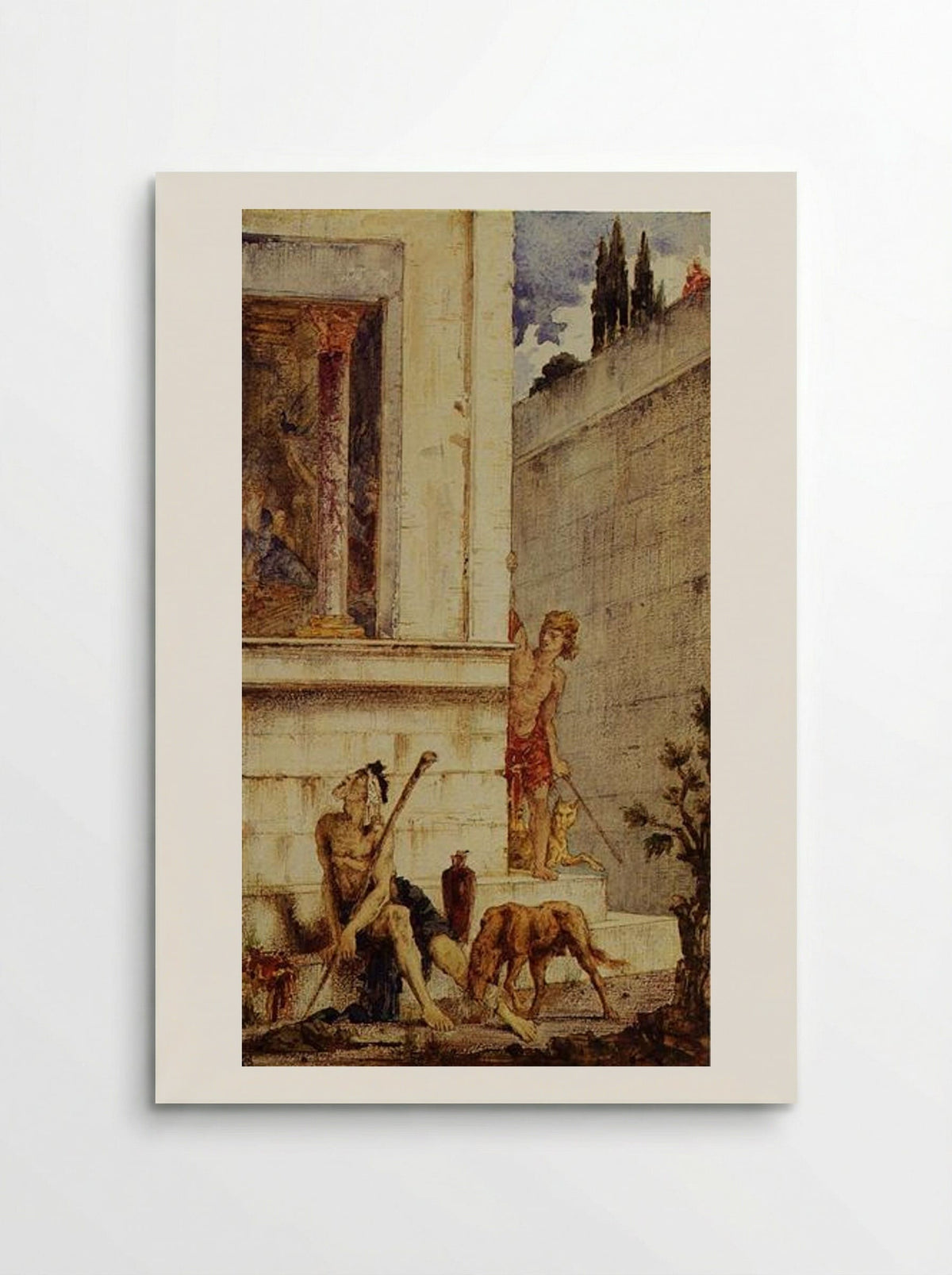 The Wicked Rich and the Poor Lazarus - Gustave Moreau - Poster