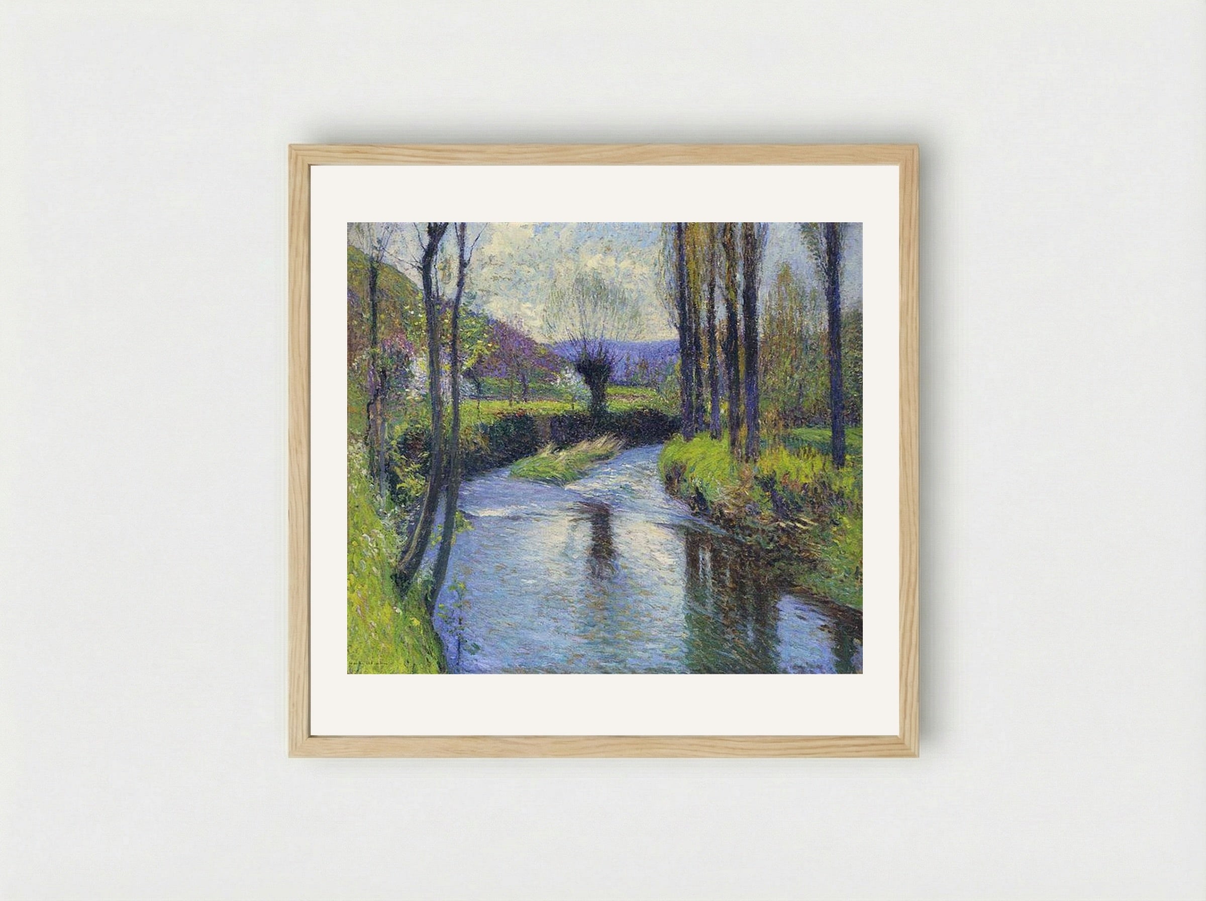 The Willow - Henri Martin - Framed Print Wood