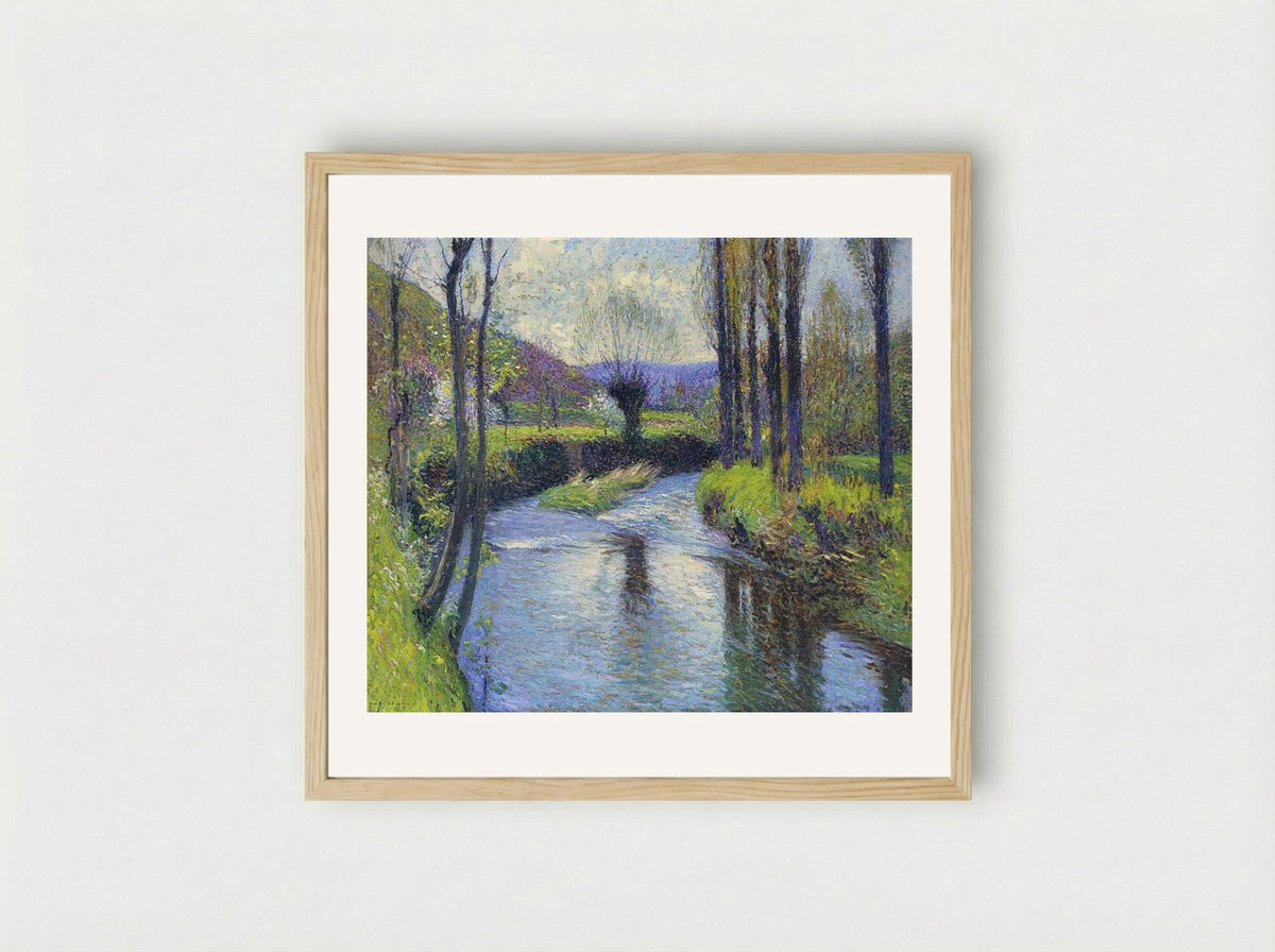 The Willow - Henri Martin - Framed Print Wood