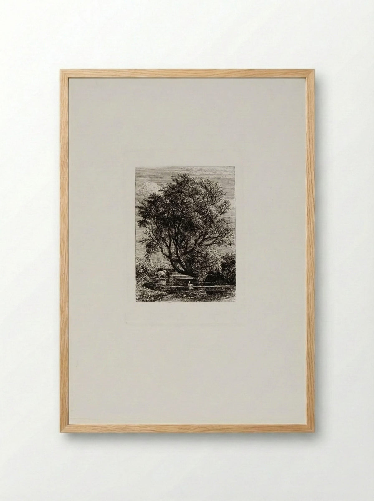 The Willow - Samuel Palmer - Framed Print Wood