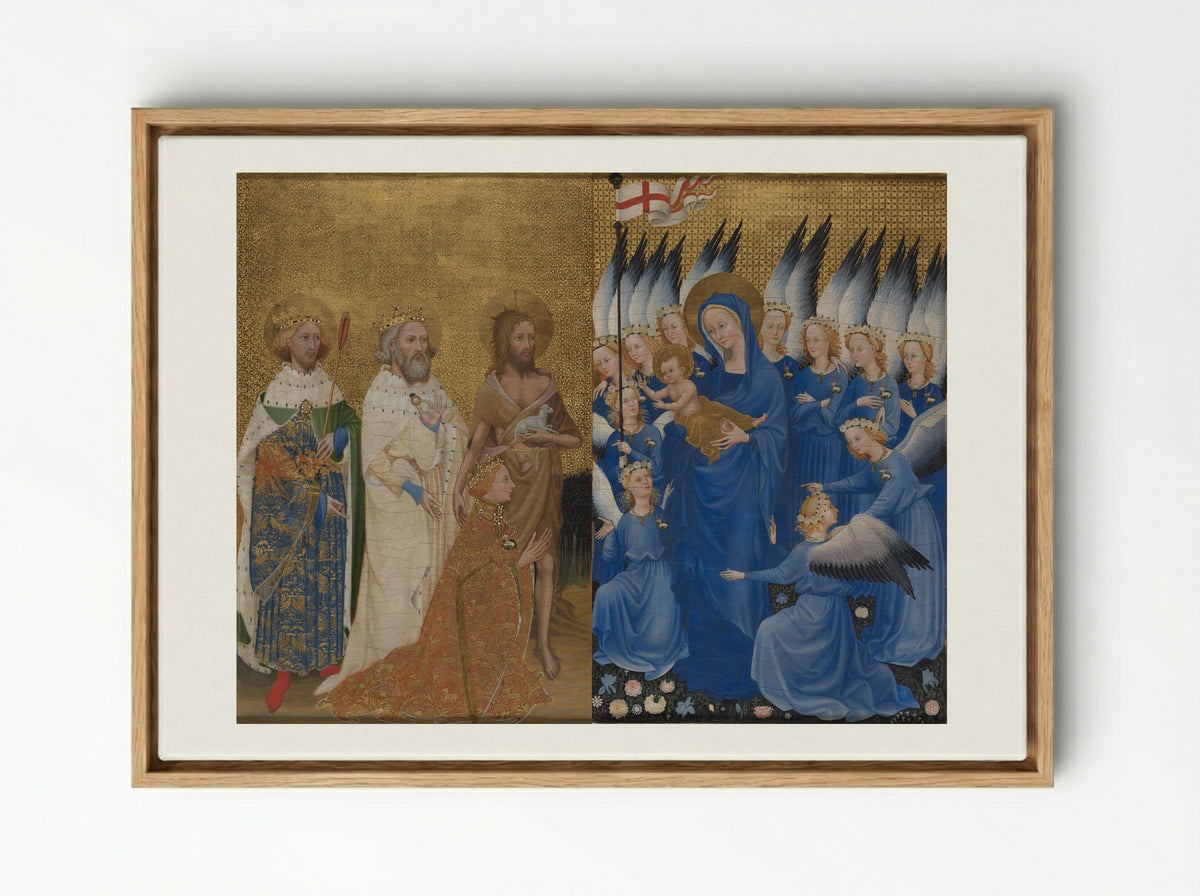 The Wilton Diptych - Unknown Artist - Framed Canvas Wood