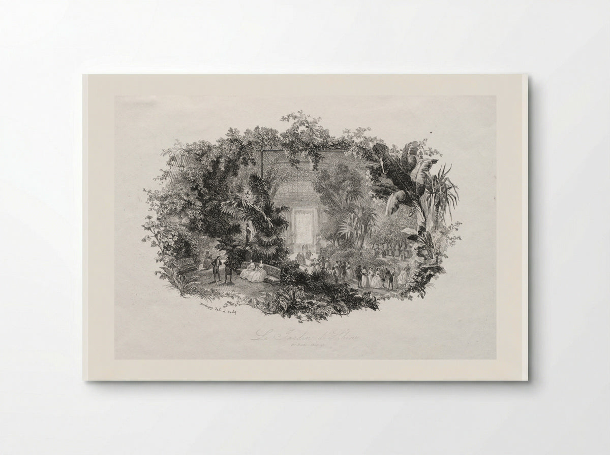 The Winter Garden - Charles François Daubigny - Poster