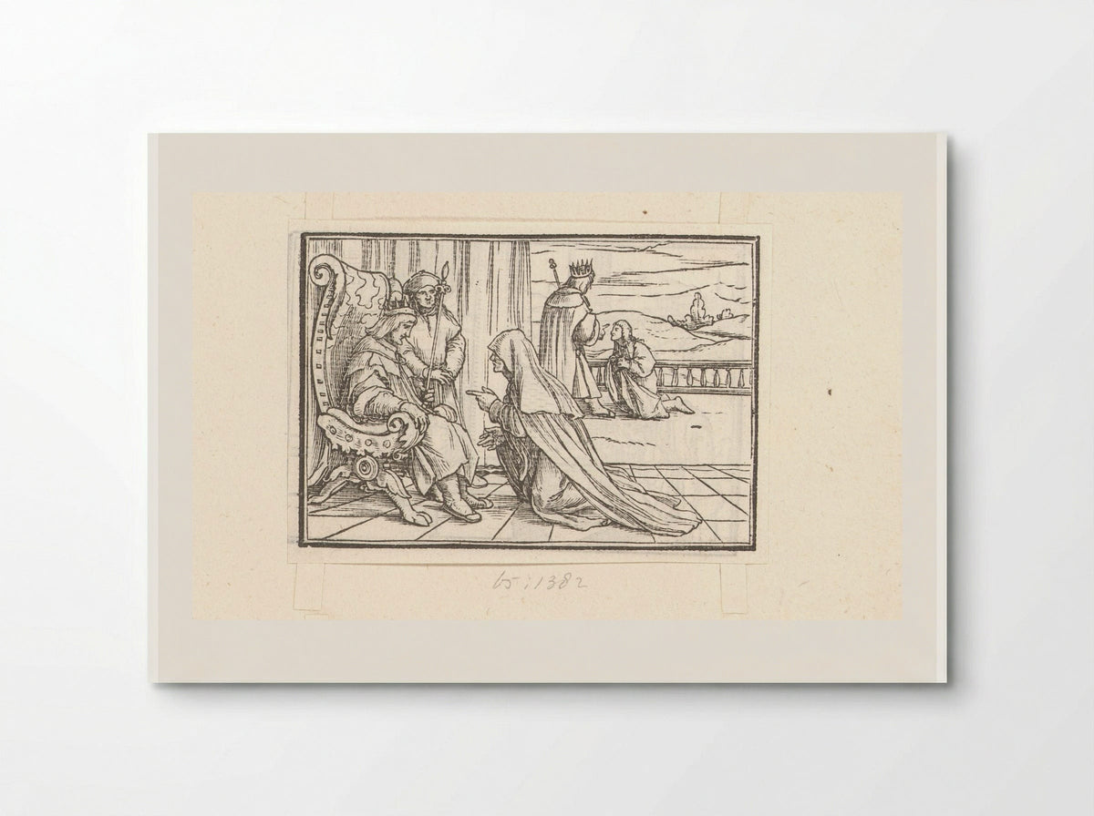 The Wise Woman of Tekoa Before King David - Veit Rudolf Specklin - Poster