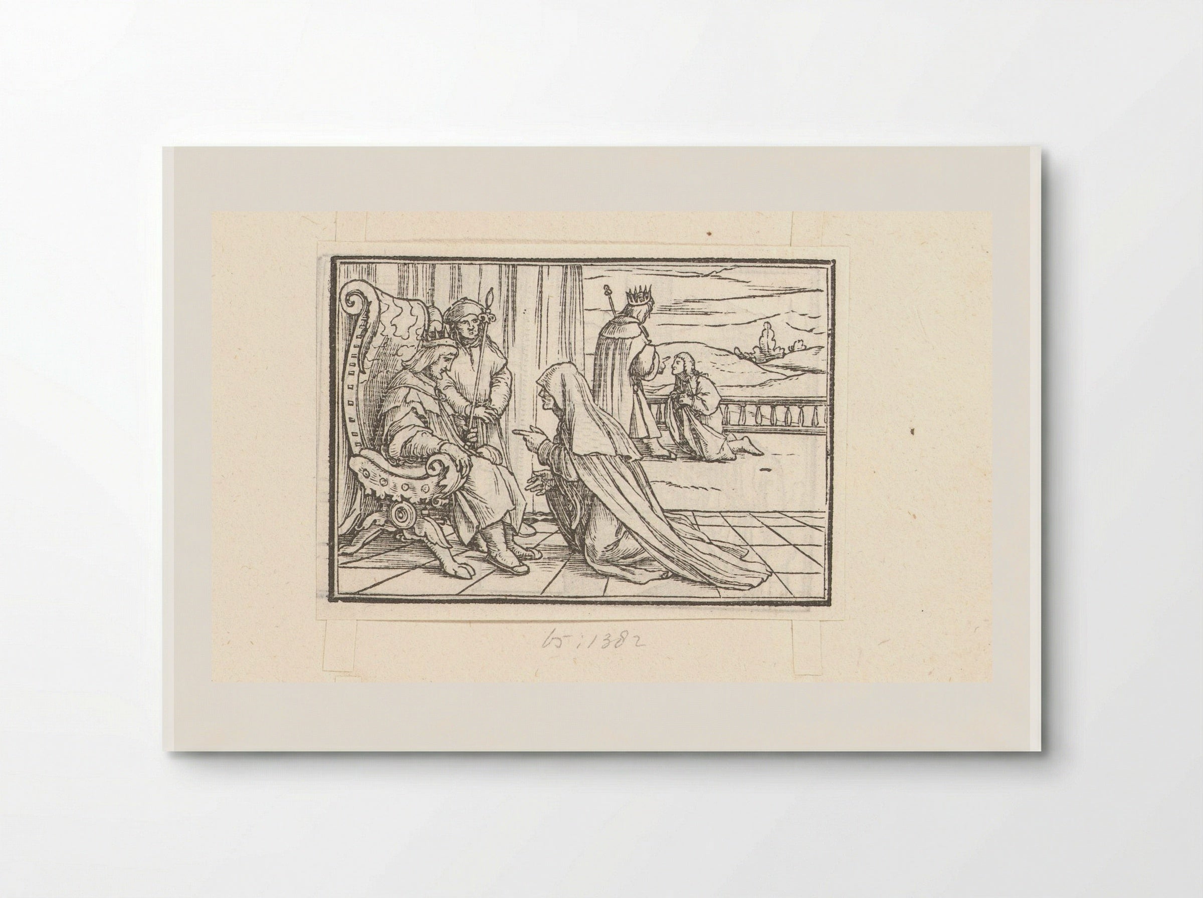 The Wise Woman of Tekoa Before King David - Veit Rudolf Specklin - Poster