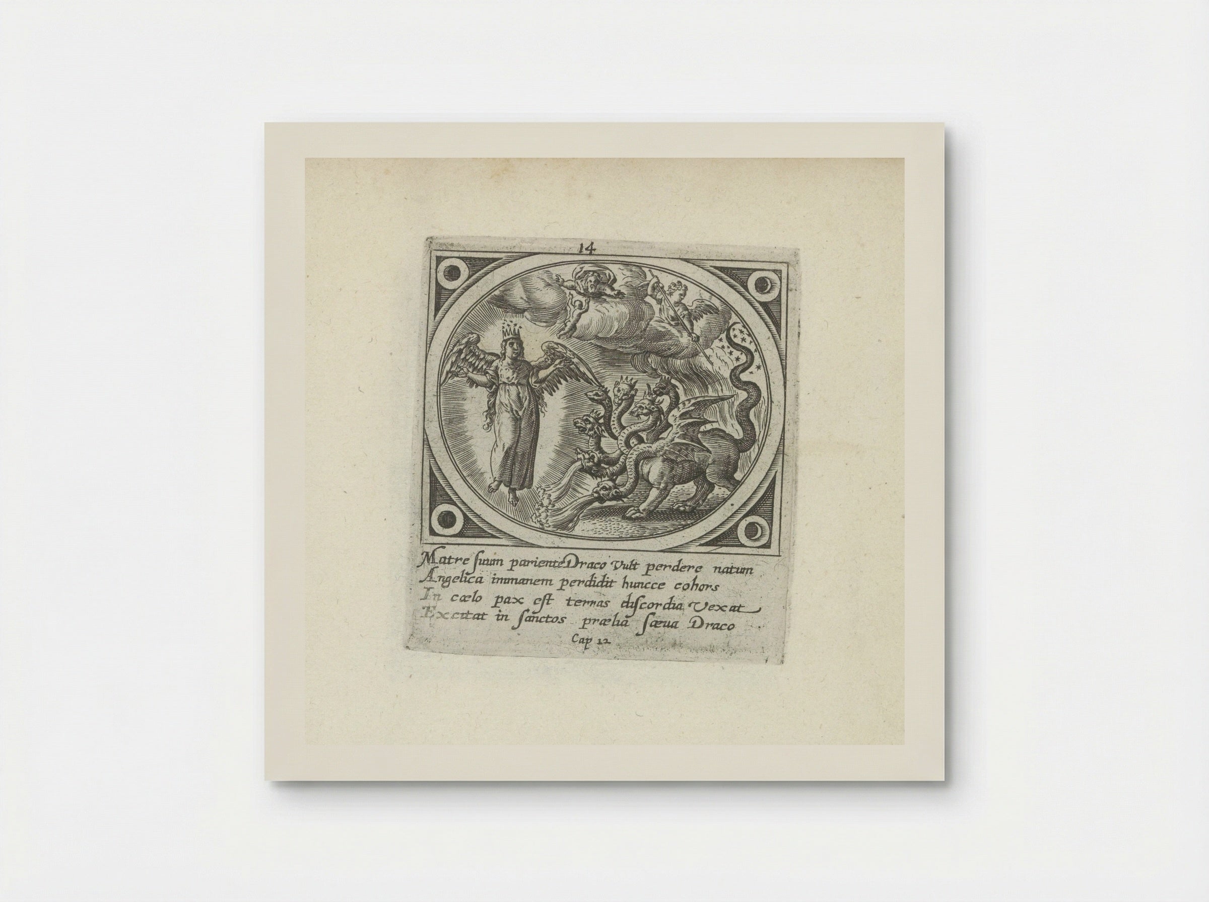 The Woman Clothed with the Sun and the Seven-Headed Dragon - Gerard de Jode - Poster