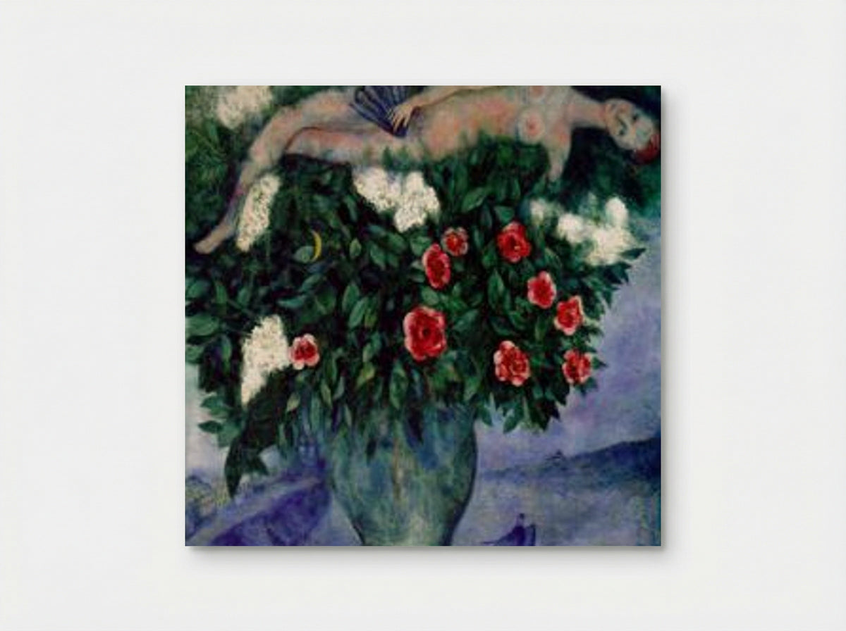 The Woman and the Roses - Marc Chagall - Poster
