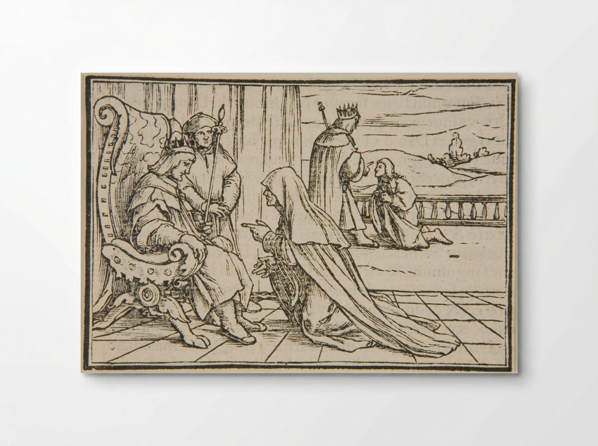 The Woman of Tekoah - Hans Holbein the Younger - Poster