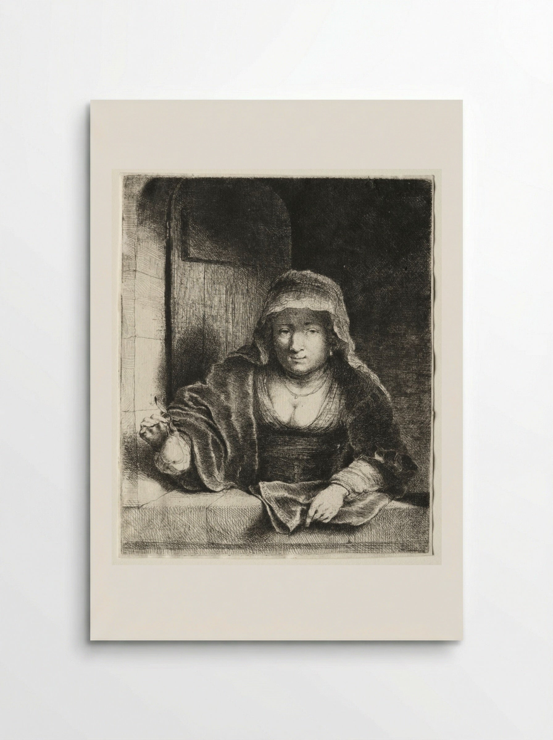 The Woman with the Pear - Ferdinand Bol - Poster