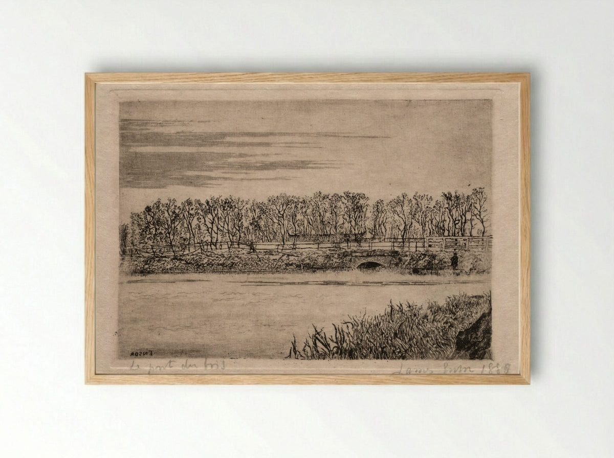 The Wood Bridge, Ostend - James Ensor - Framed Print Wood
