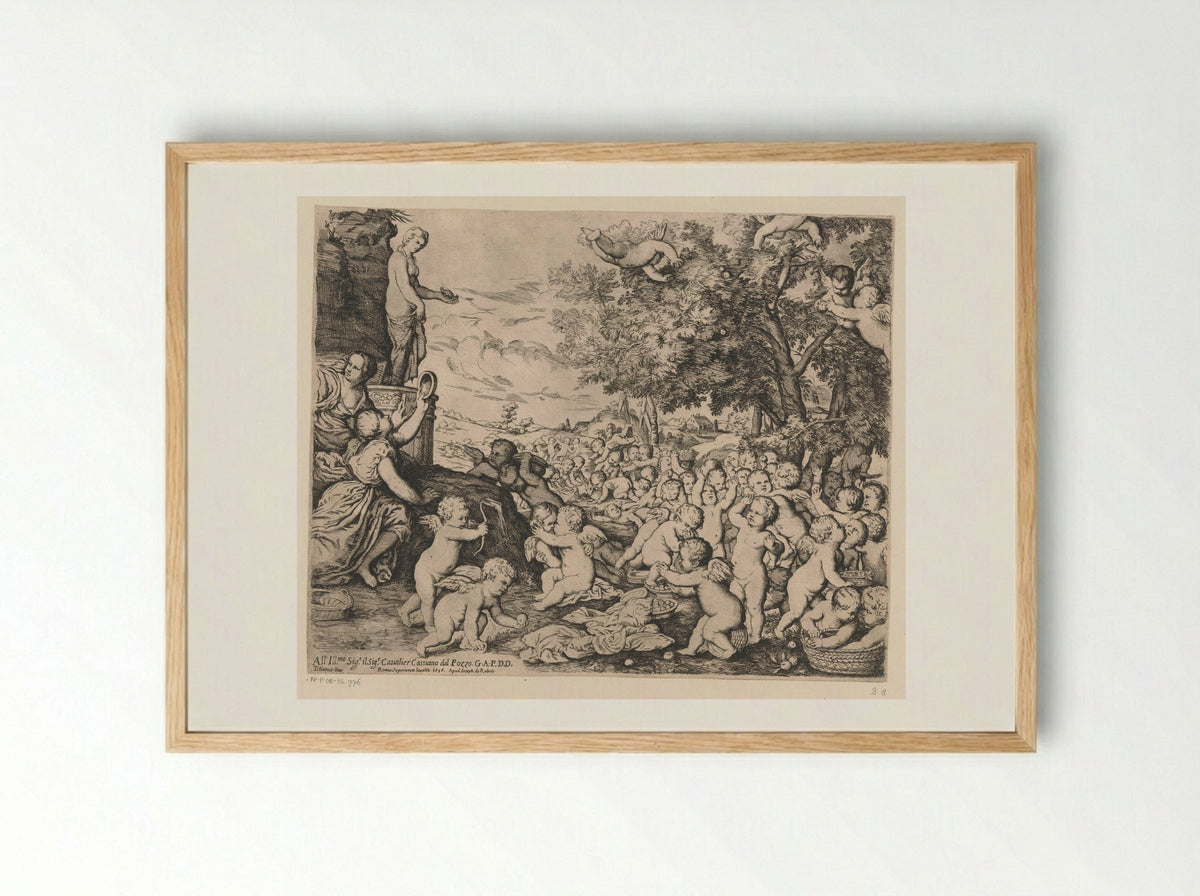 The Worship of Venus (After Titian) - Giovanni Andrea Podestà - Framed Print Wood