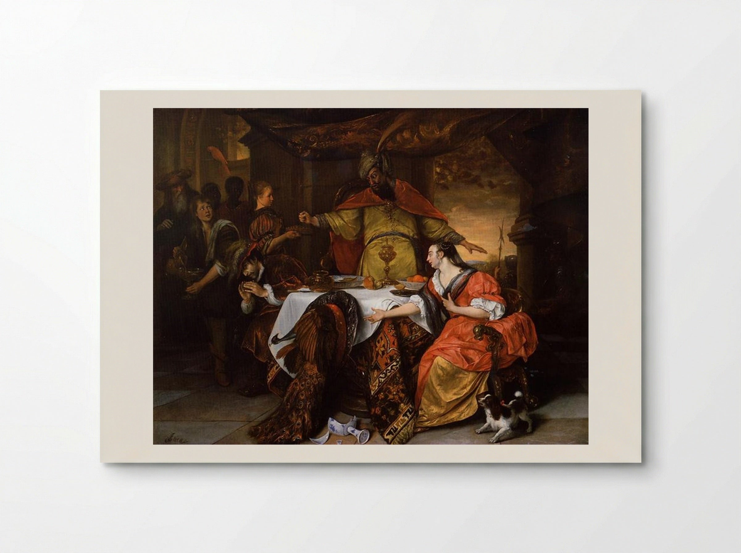 The Wrath of Ahasuerus - Jan Steen - Poster