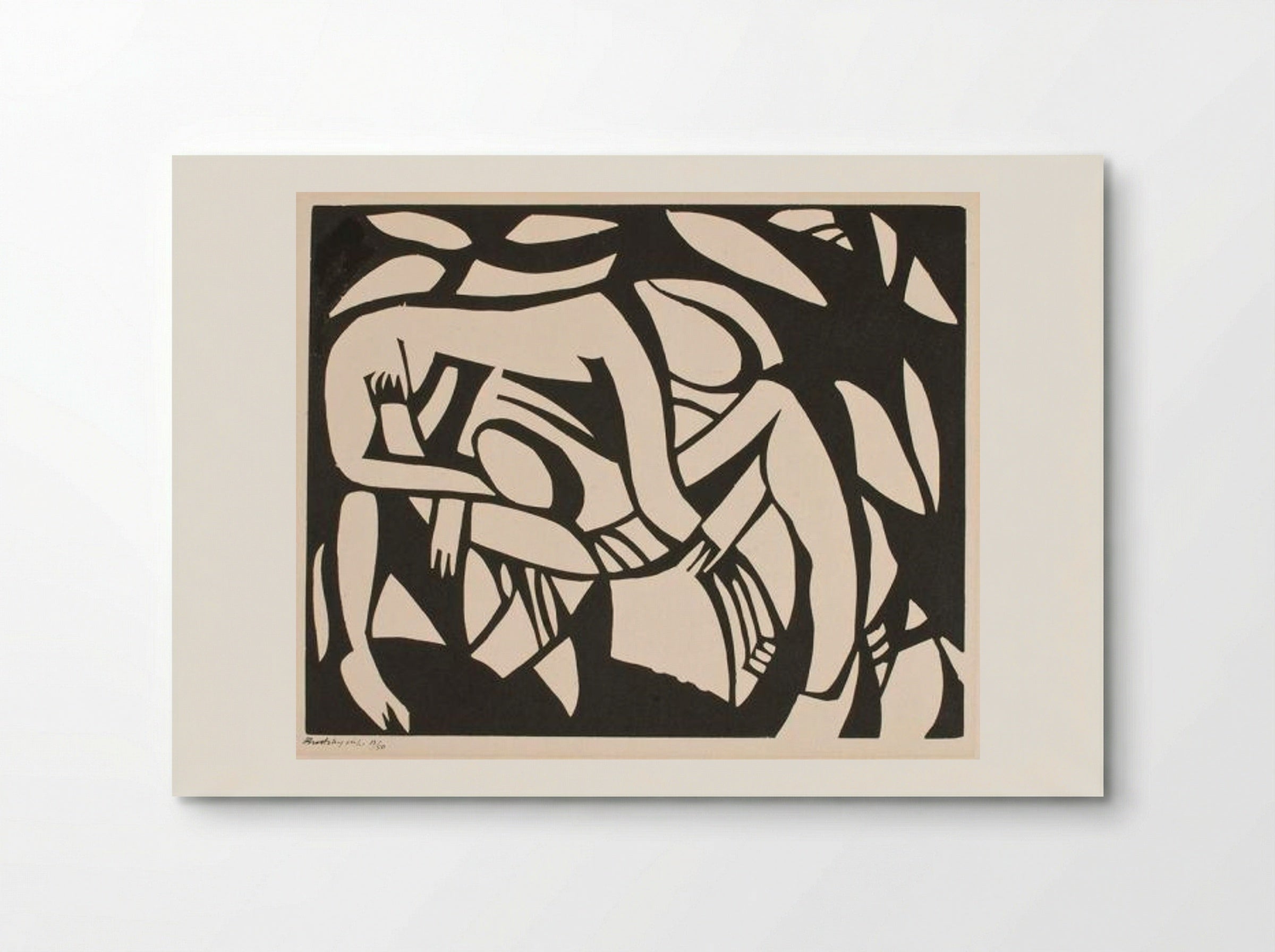 The Wrestlers - Henri Gaudier-Brzeska - Poster