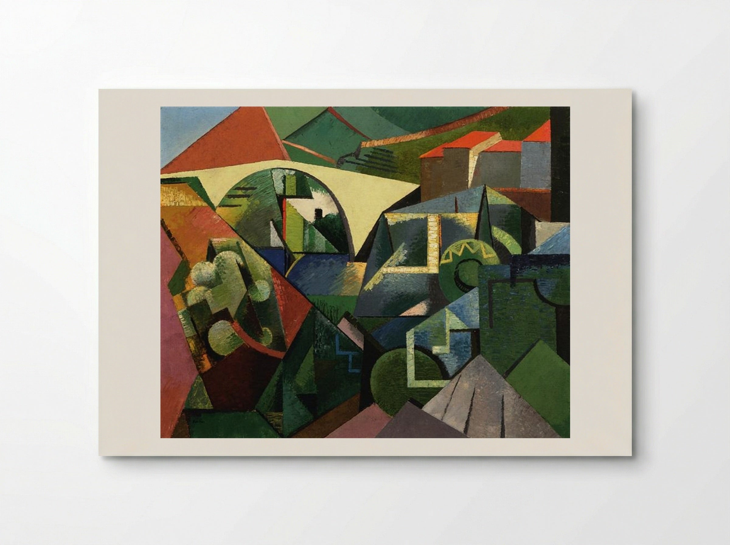 The Yellow Bridge at Céret - Auguste Herbin - Poster
