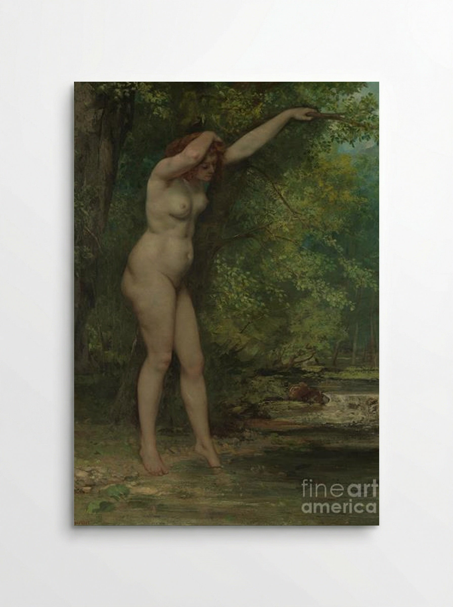 The Young Bather - Gustave Courbet - Poster