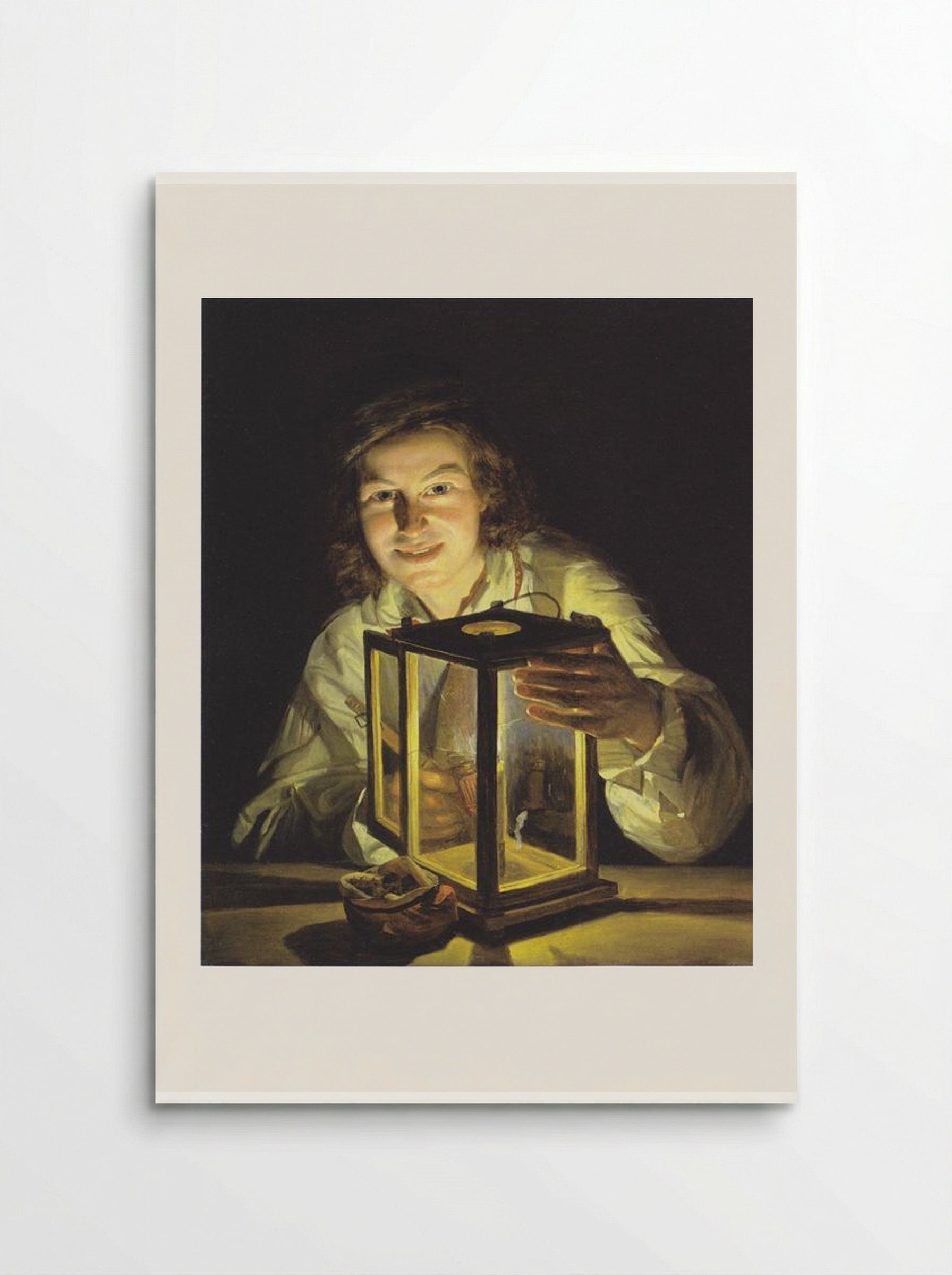 The Young Boy with the Stable-Lantern - Ferdinand Georg Waldmüller - Poster